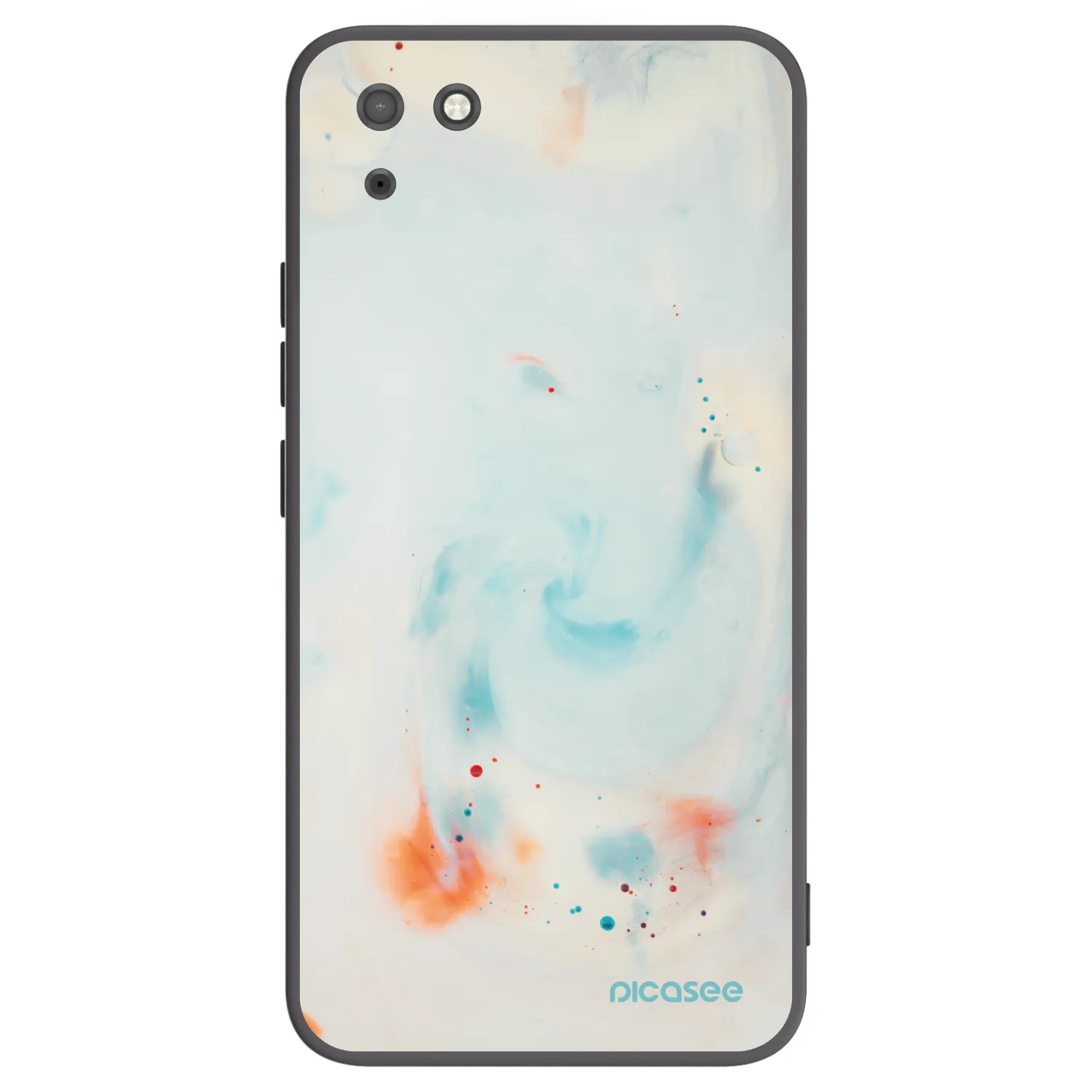 Picasee silikonowe czarne etui na Huawei Y5P - Splash