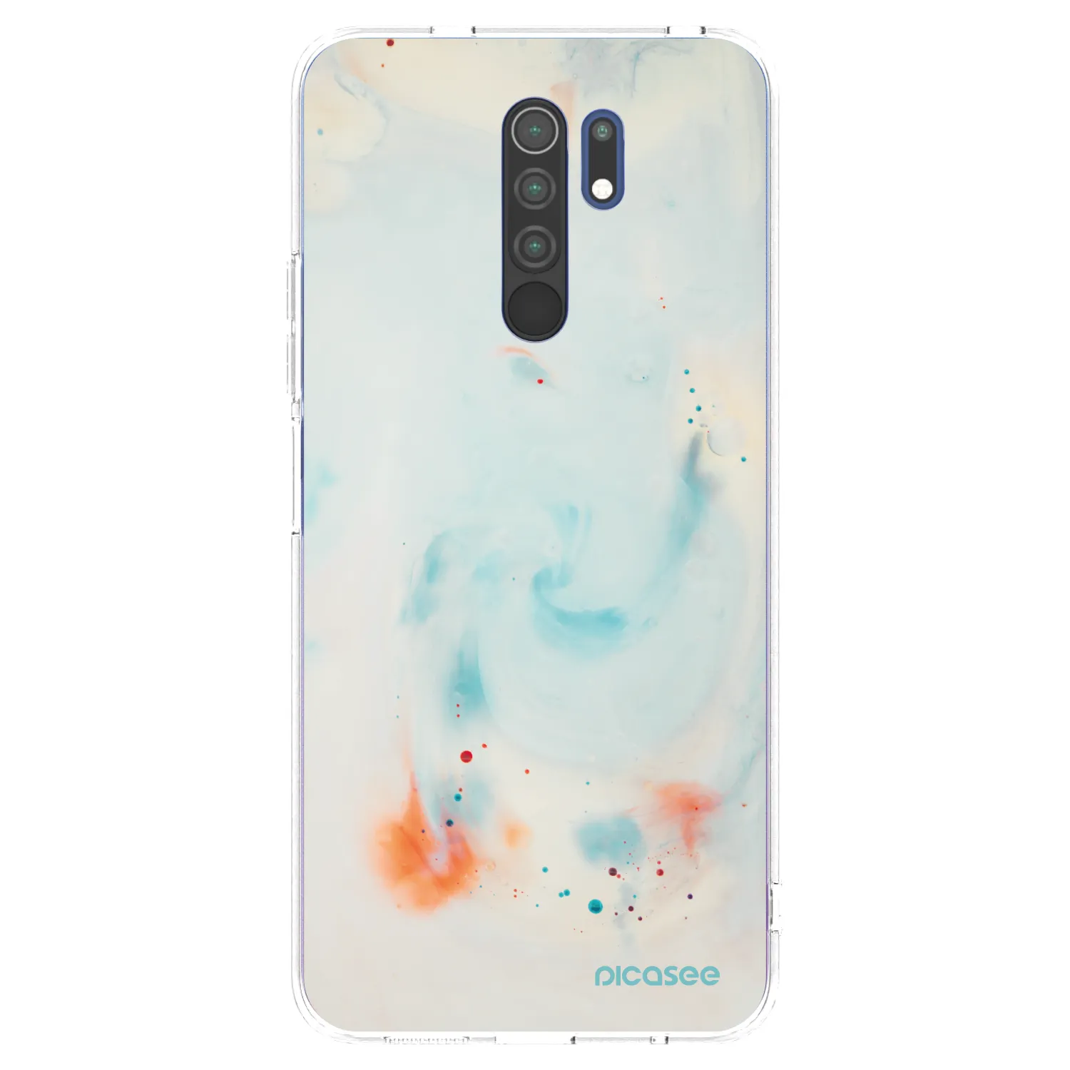 Picasee silikonowe przeźroczyste etui na Xiaomi Redmi 9 - Splash
