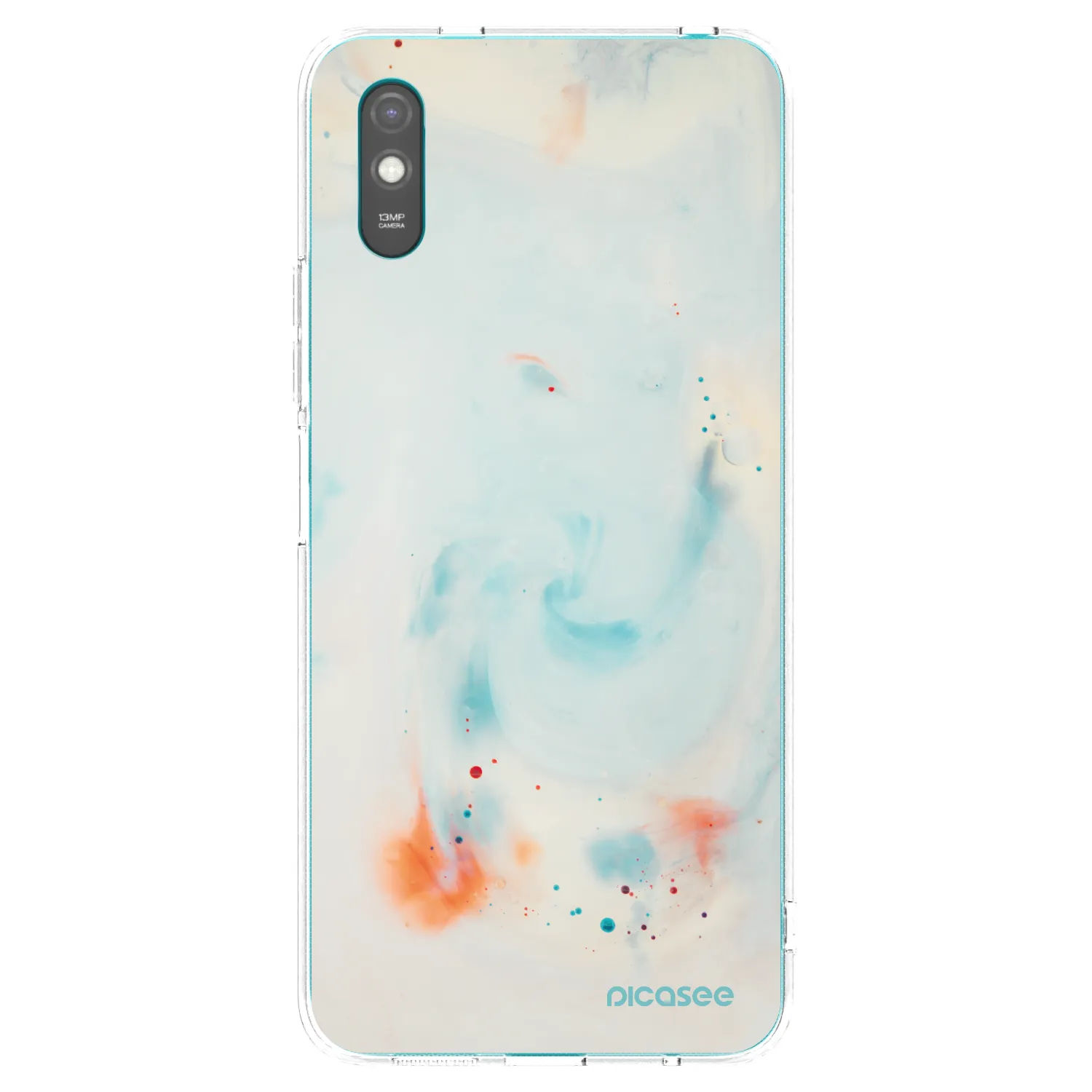 Picasee silikonowe przeźroczyste etui na Xiaomi Redmi 9A - Splash