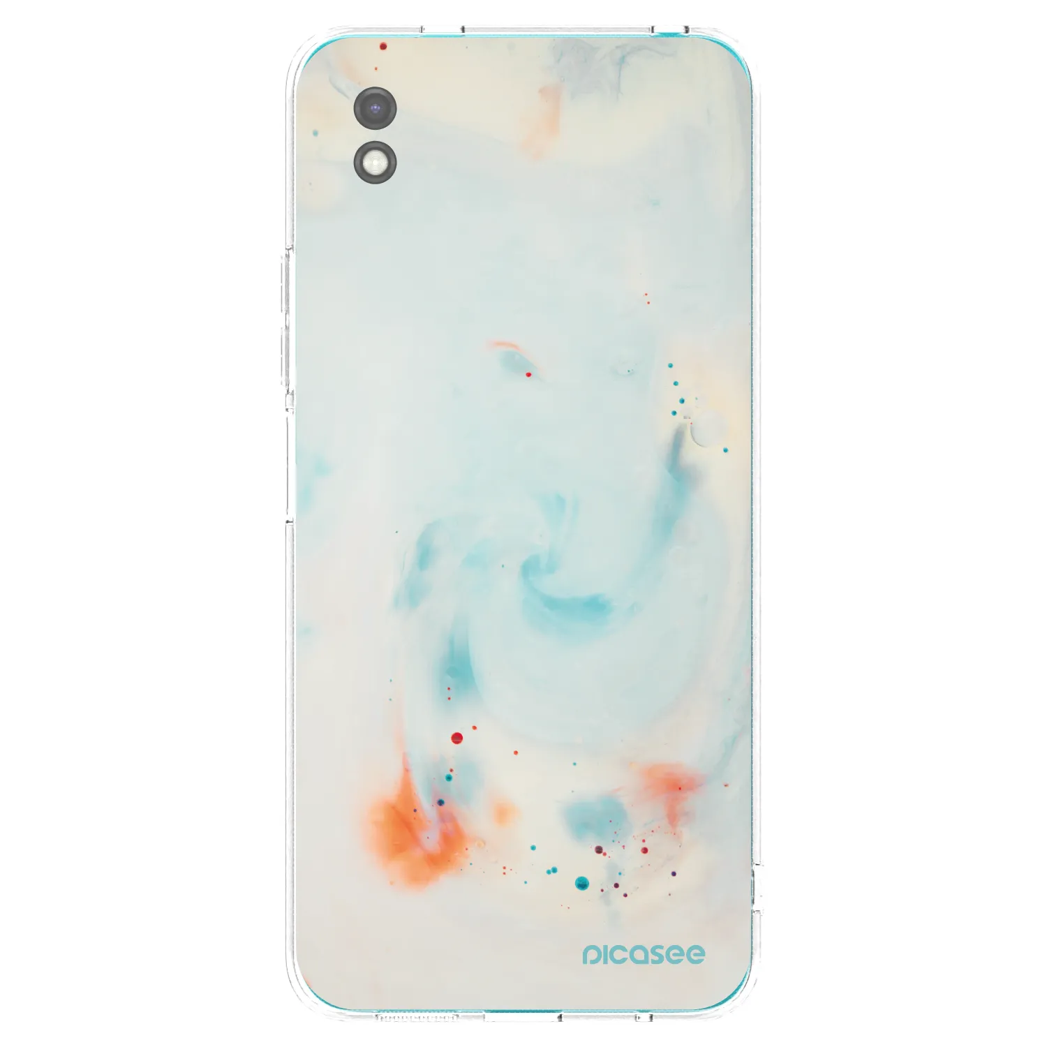 Picasee silikonowe czarne etui na Xiaomi Redmi 9A - Splash
