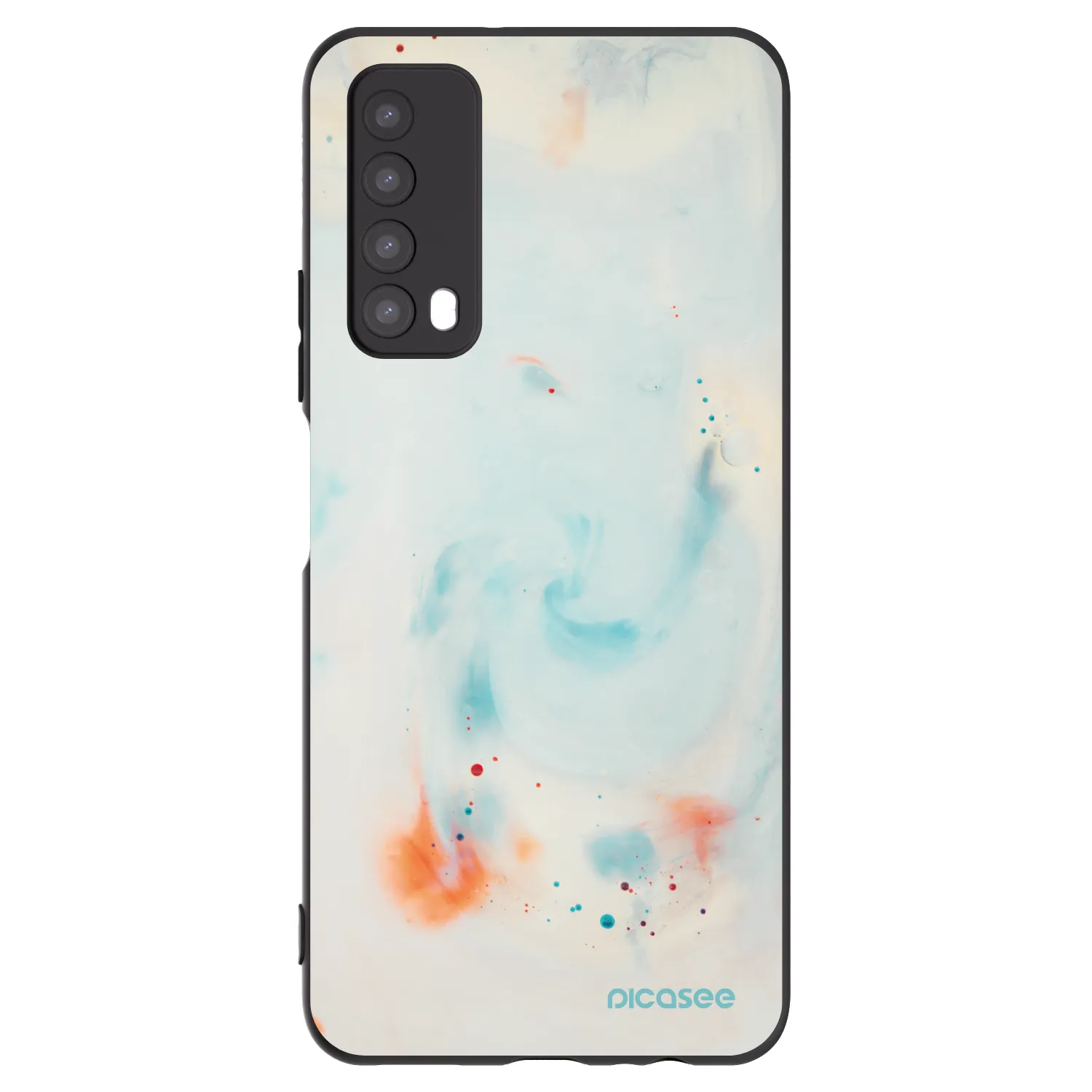 Picasee silikonowe czarne etui na Huawei P Smart 2021 - Splash