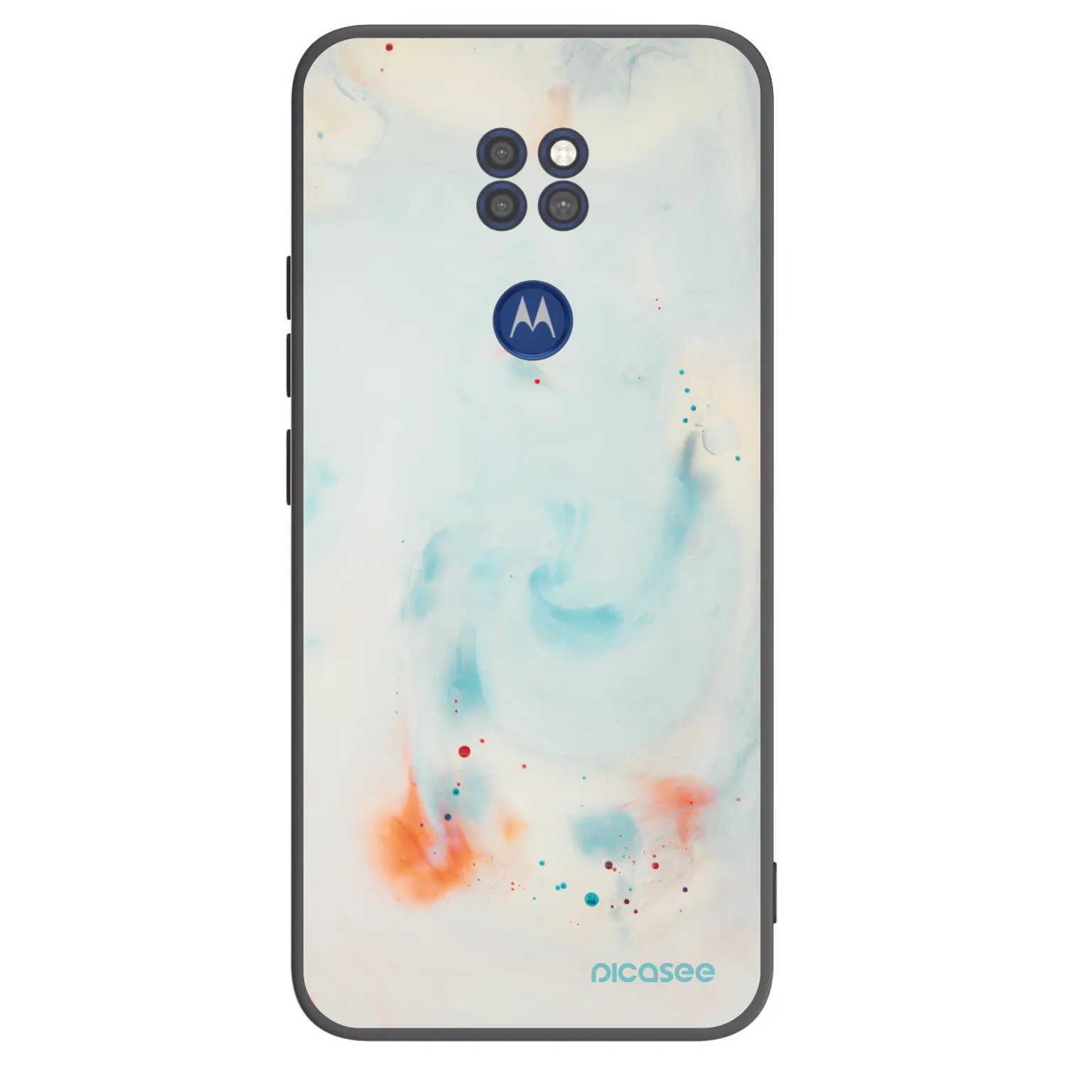 Picasee silikonowe czarne etui na Motorola Moto G9 Play - Splash
