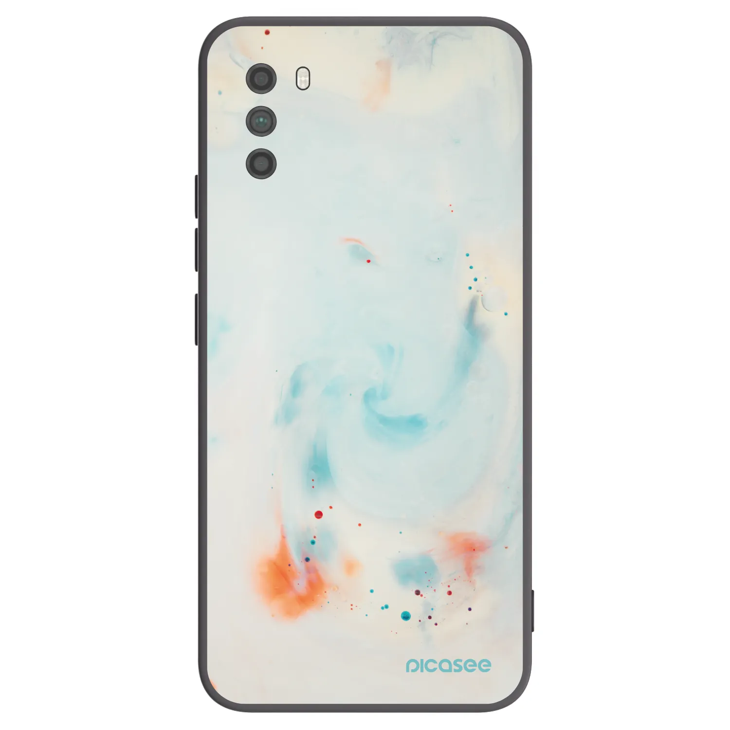 Picasee silikonowe czarne etui na Xiaomi Poco M3 - Splash