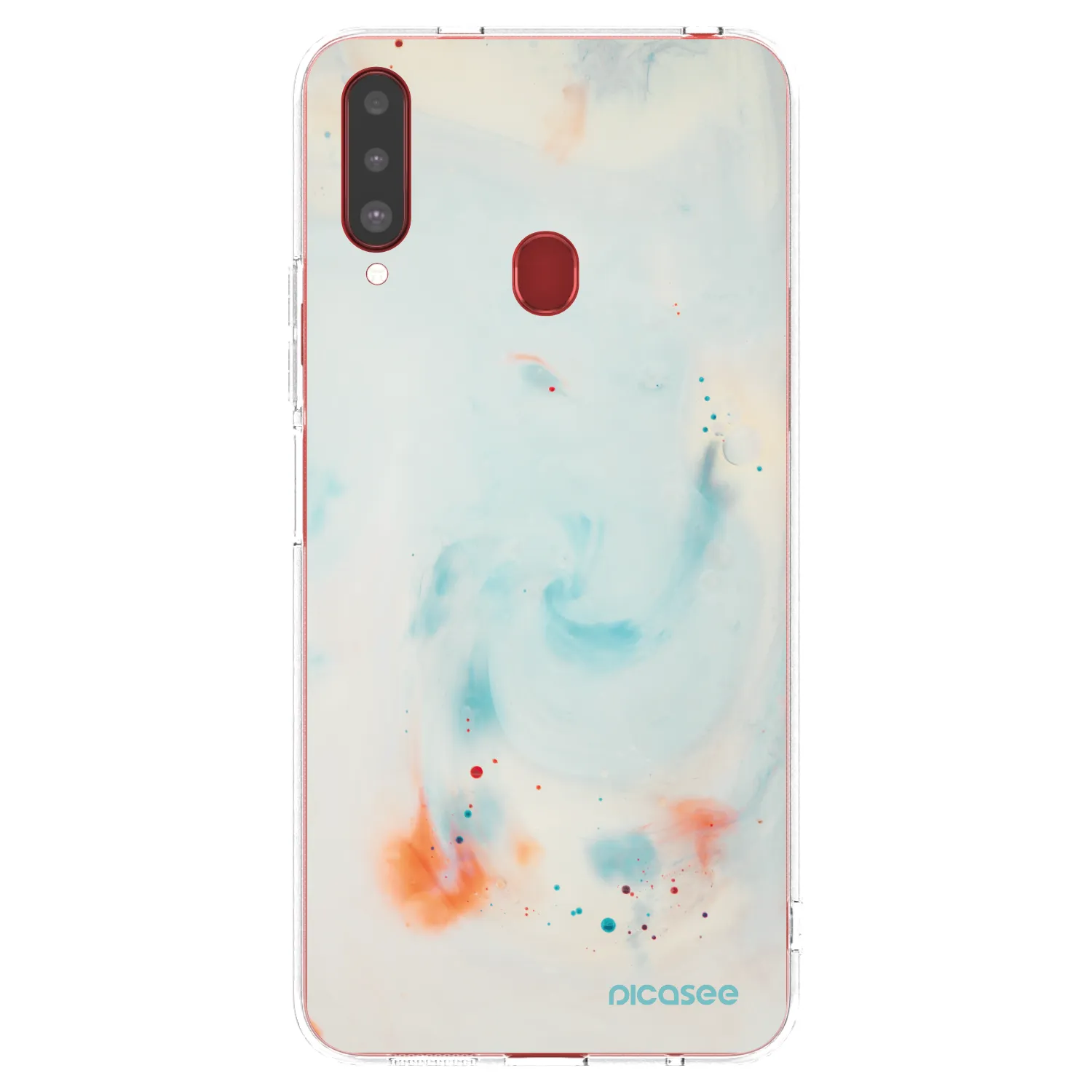Picasee silikonowe przeźroczyste etui na Samsung Galaxy A20s - Splash