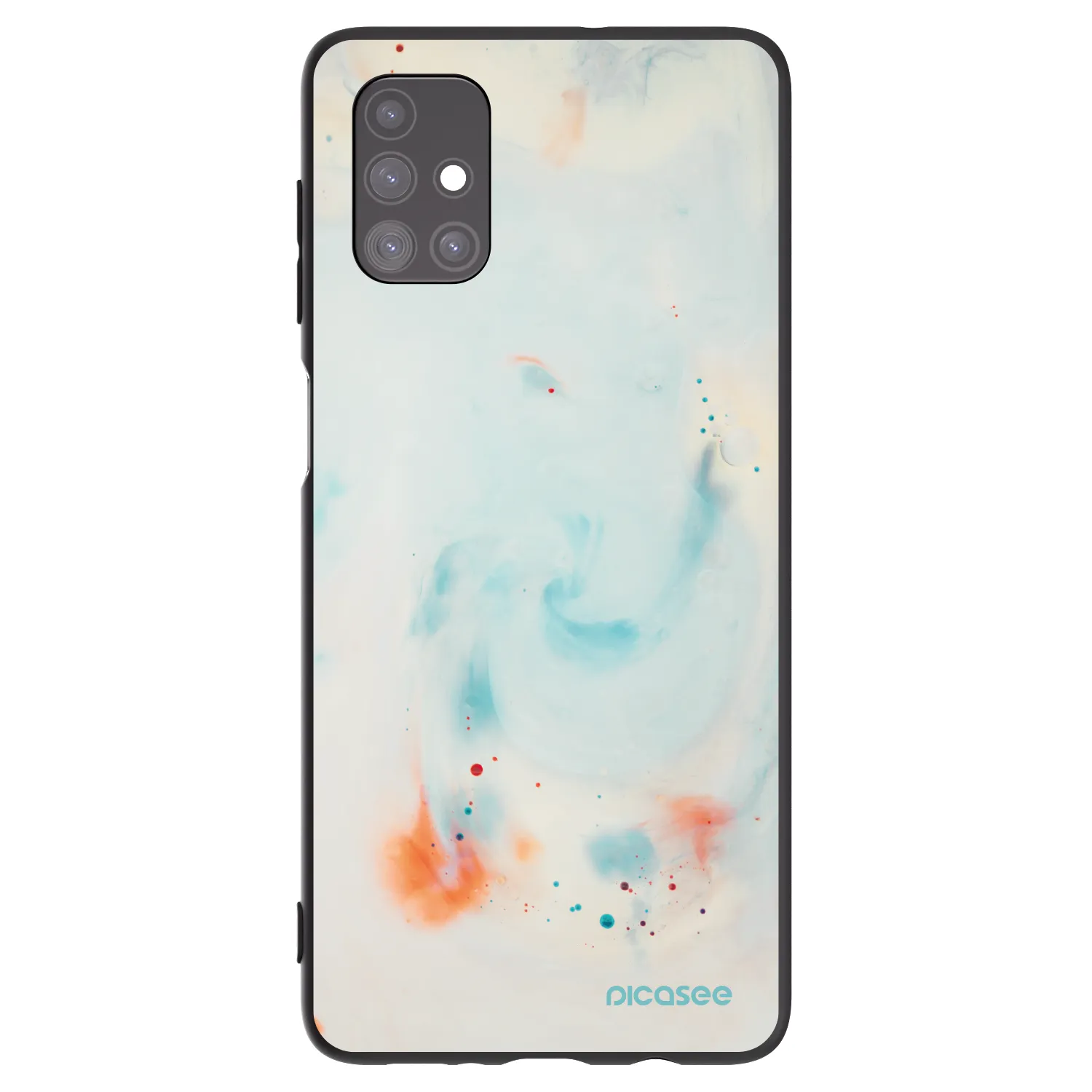 Picasee silikonowe czarne etui na Samsung Galaxy M51 M515F - Splash