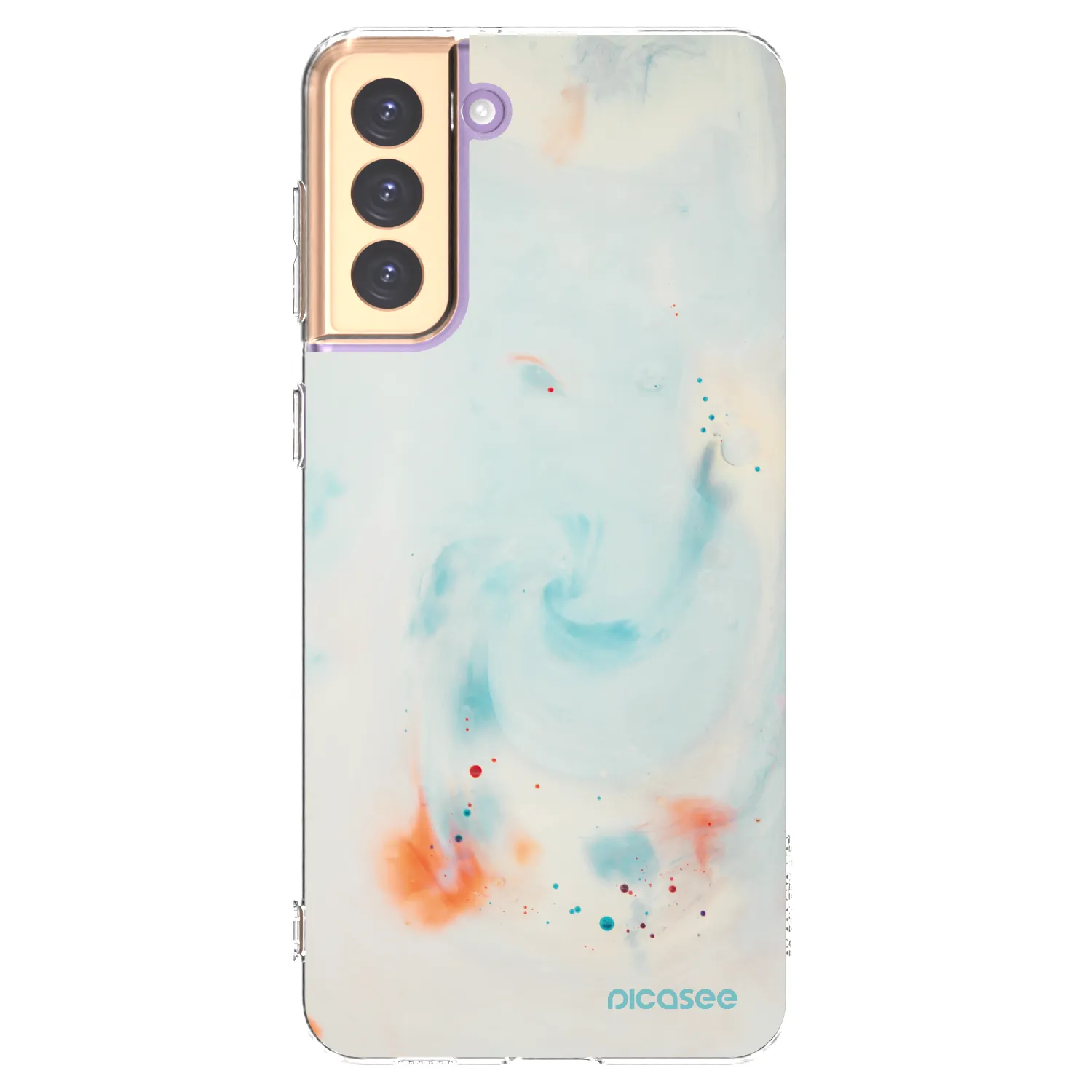 Picasee silikonowe przeźroczyste etui na Samsung Galaxy S21+ 5G G996F - Splash