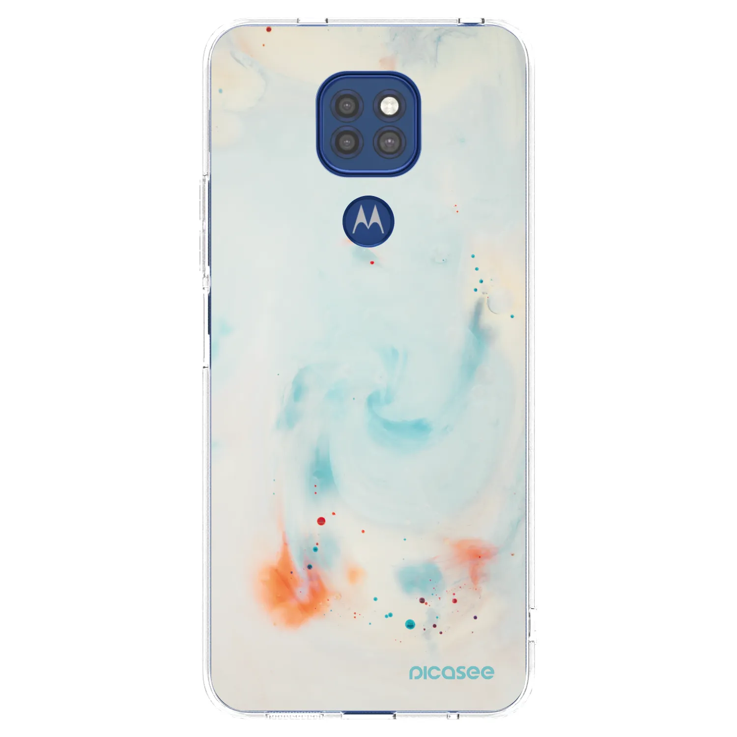 Picasee silikonowe przeźroczyste etui na Motorola Moto G9 Play - Splash
