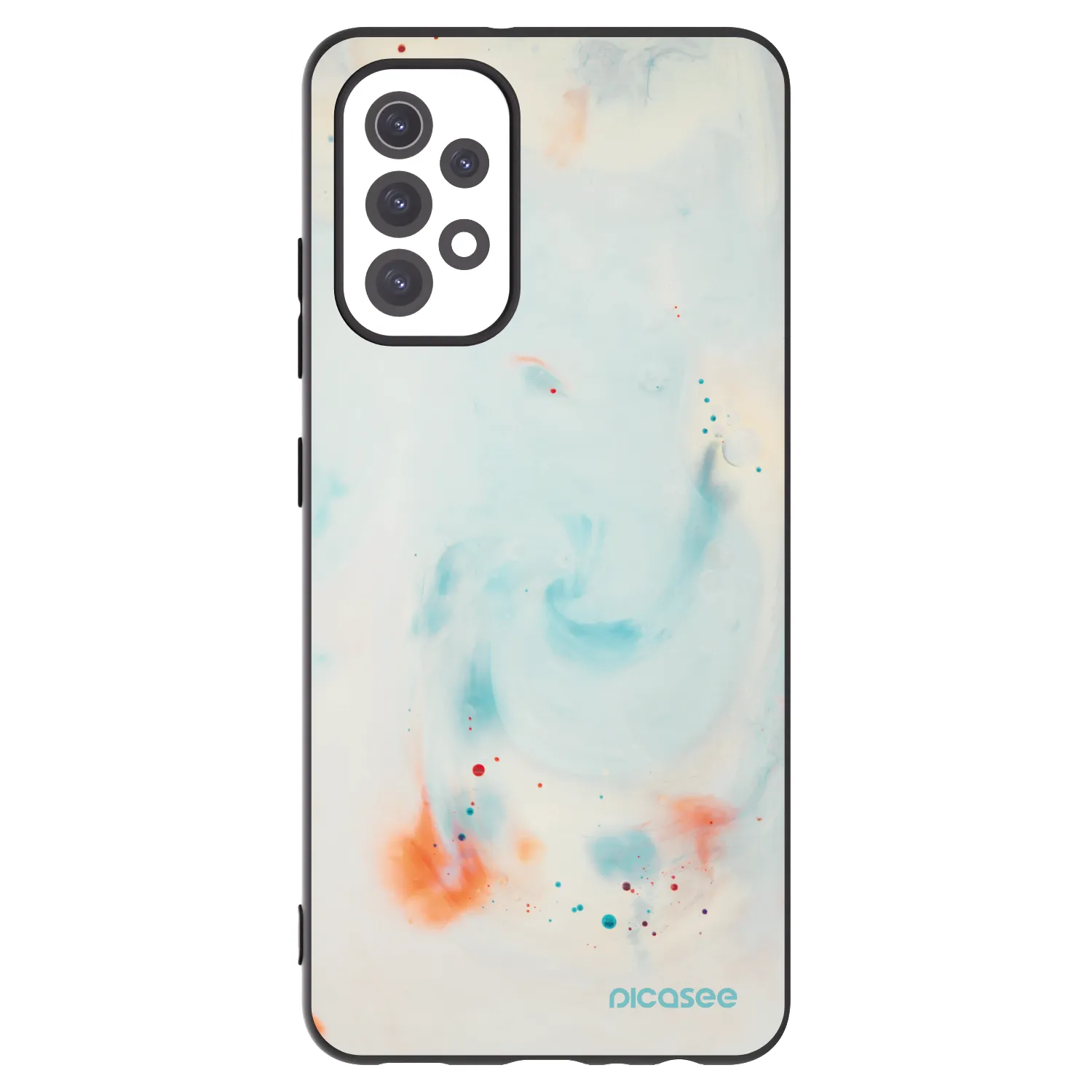 Picasee silikonowe czarne etui na Samsung Galaxy A32 5G A326B - Splash