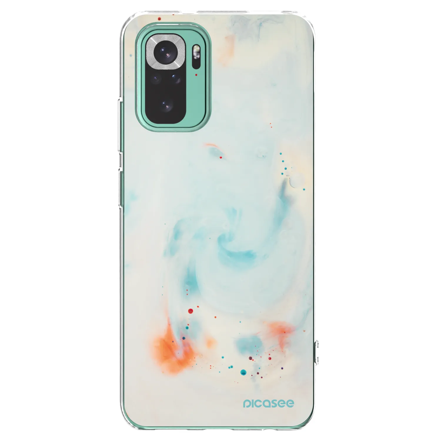 Picasee silikonowe przeźroczyste etui na Xiaomi Redmi Note 10 Pro - Splash