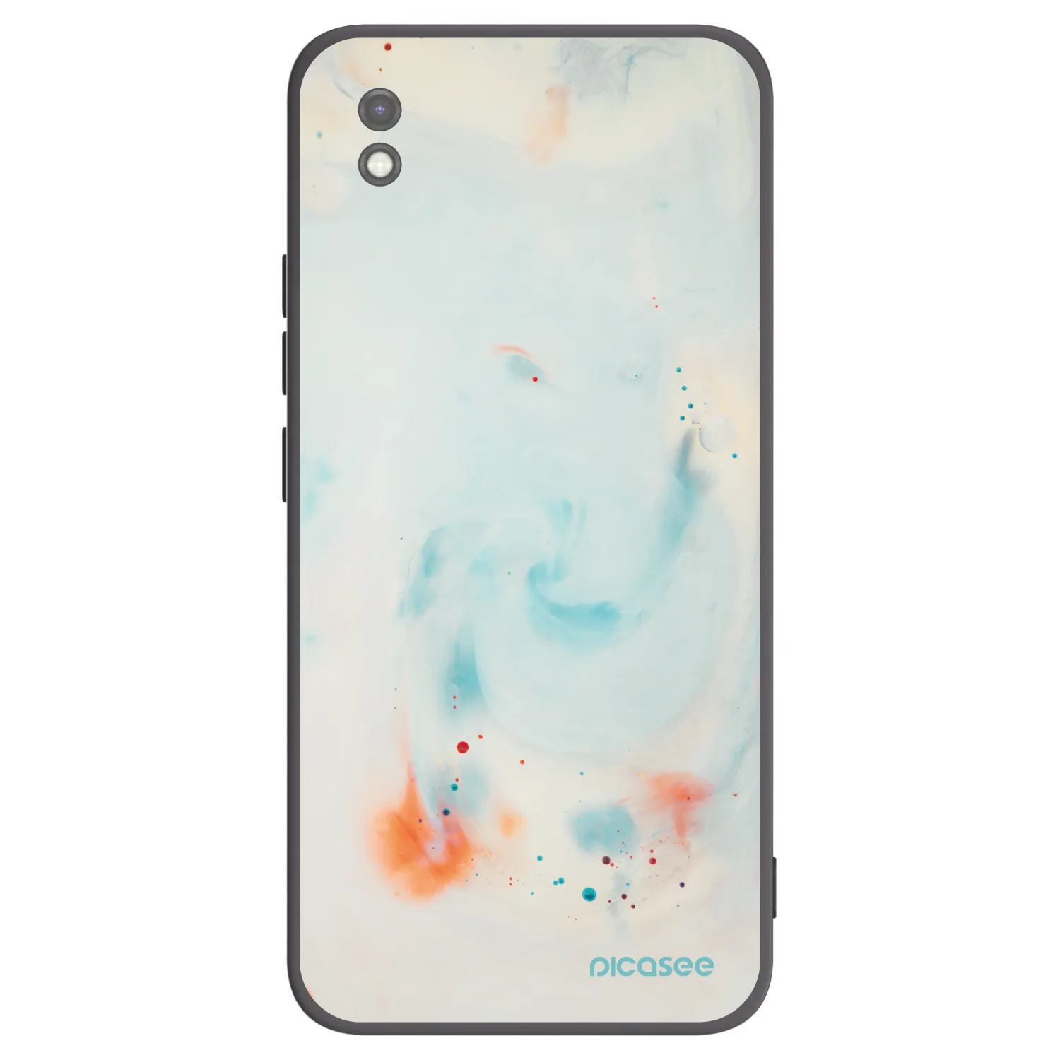Picasee silikonowe czarne etui na Xiaomi Redmi 9AT - Splash