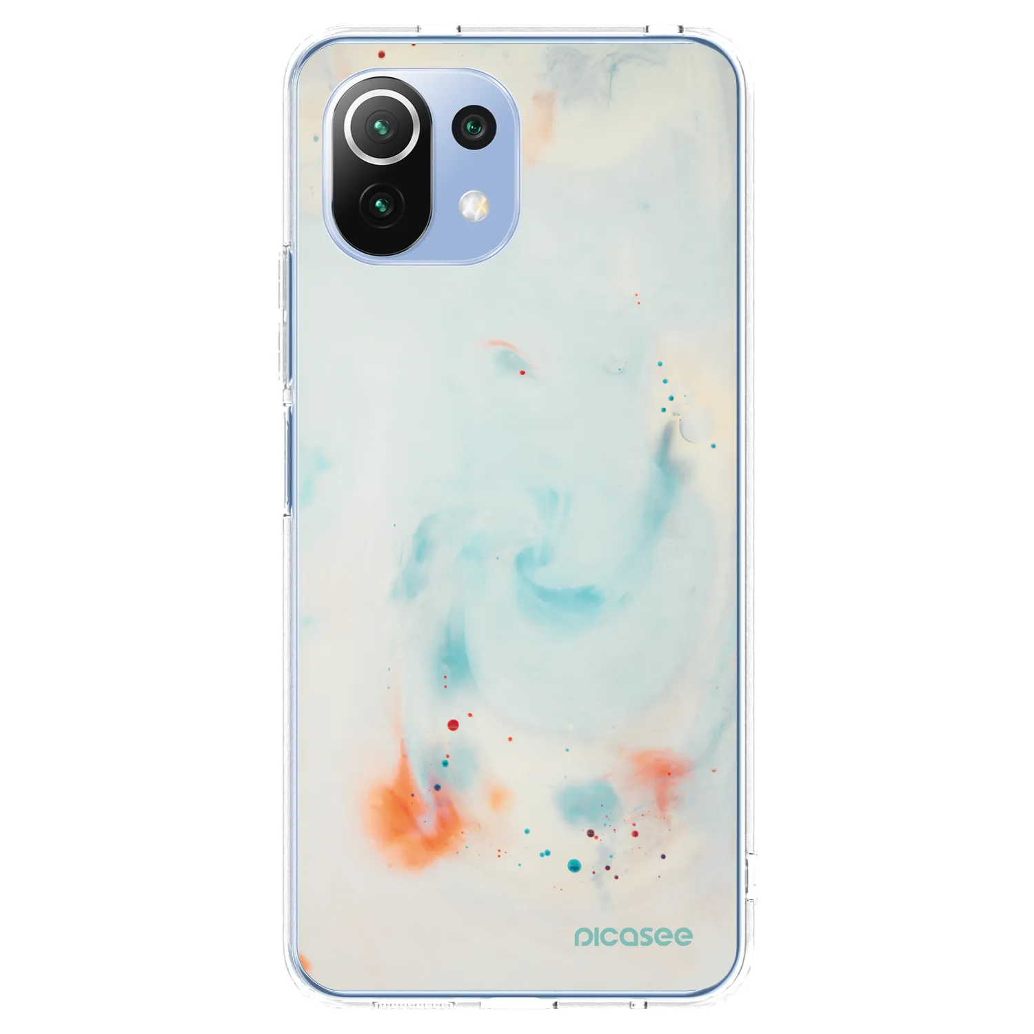 Picasee silikonowe przeźroczyste etui na Xiaomi Mi 11 Lite - Splash