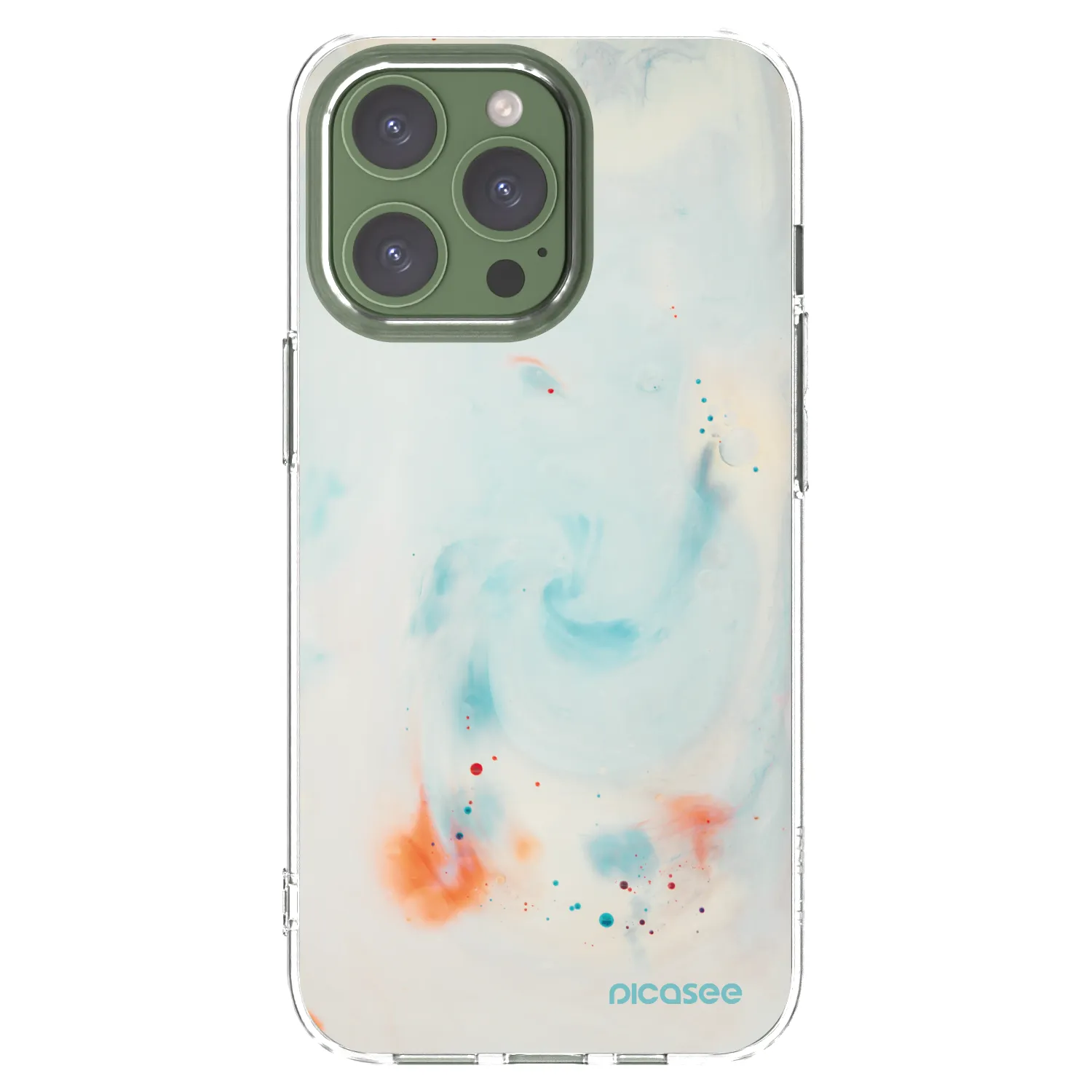 Picasee silikonowe przeźroczyste etui na Apple iPhone 13 Pro - Splash