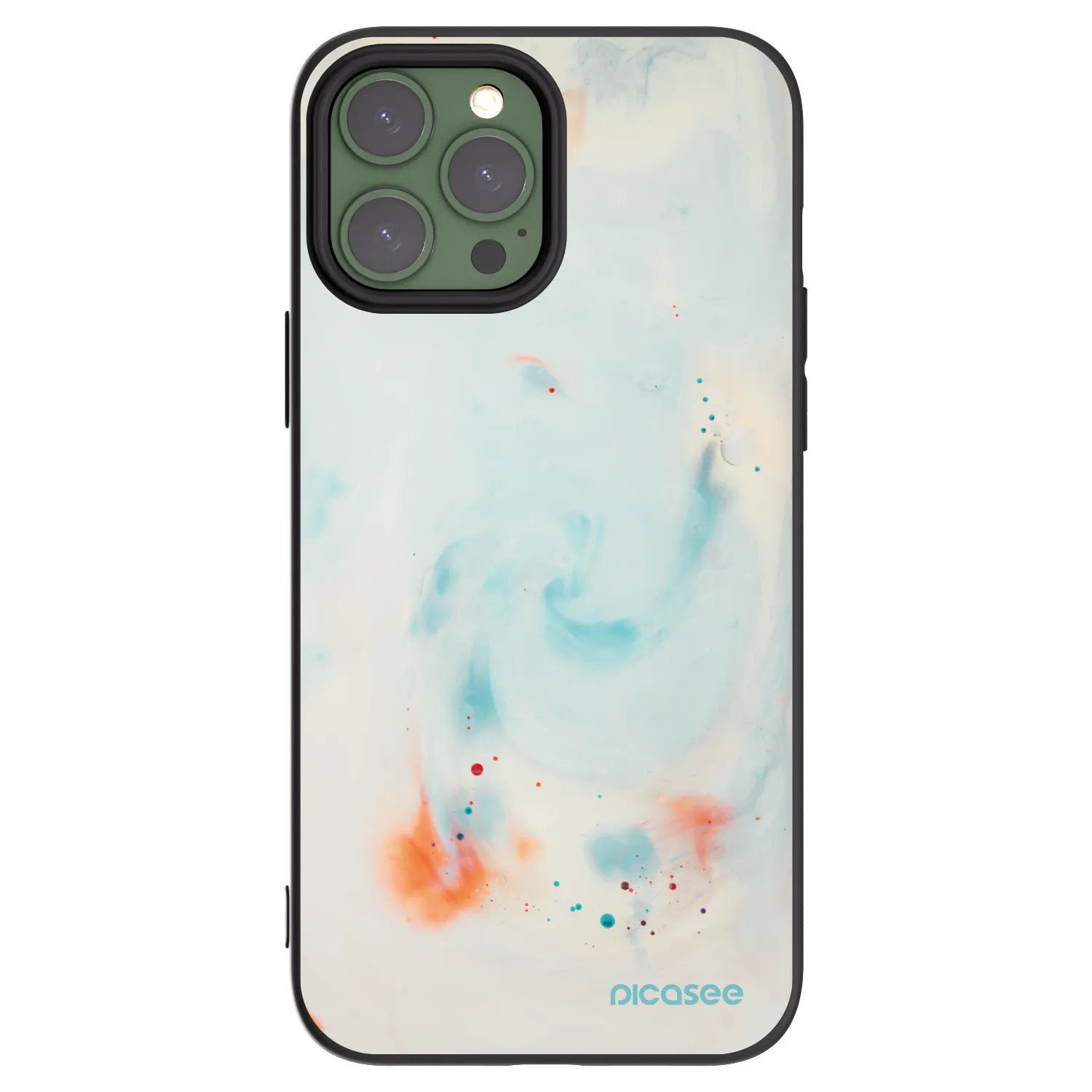 Picasee silikonowe czarne etui na Apple iPhone 13 Pro Max - Splash