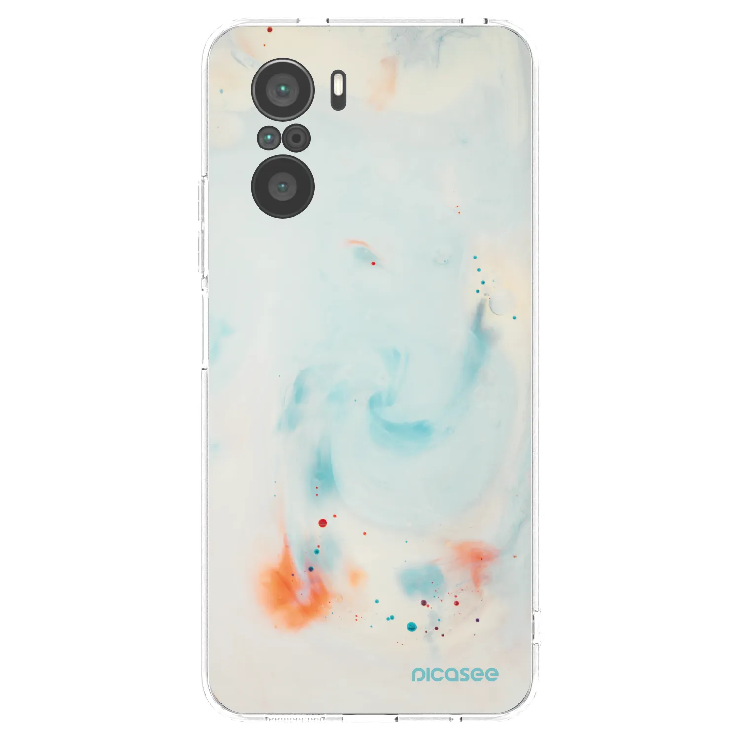 Picasee silikonowe przeźroczyste etui na Xiaomi Poco F3 - Splash