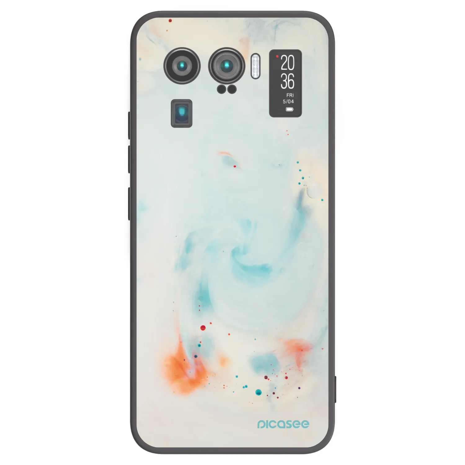 Picasee silikonowe czarne etui na Xiaomi Mi 11 Ultra - Splash