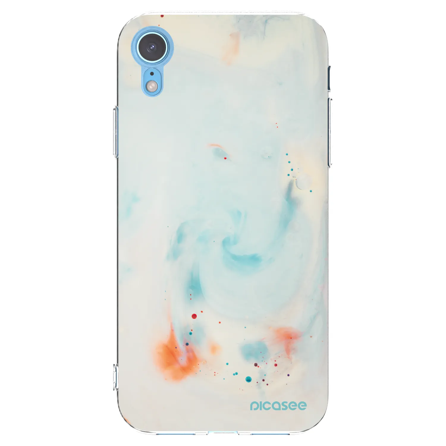 Picasee silikonowe przeźroczyste etui na Apple iPhone XR - Splash