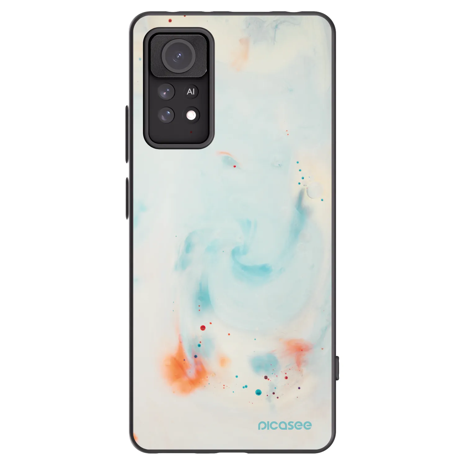 Picasee silikonowe czarne etui na Xiaomi Redmi Note 11 Pro 5G - Splash