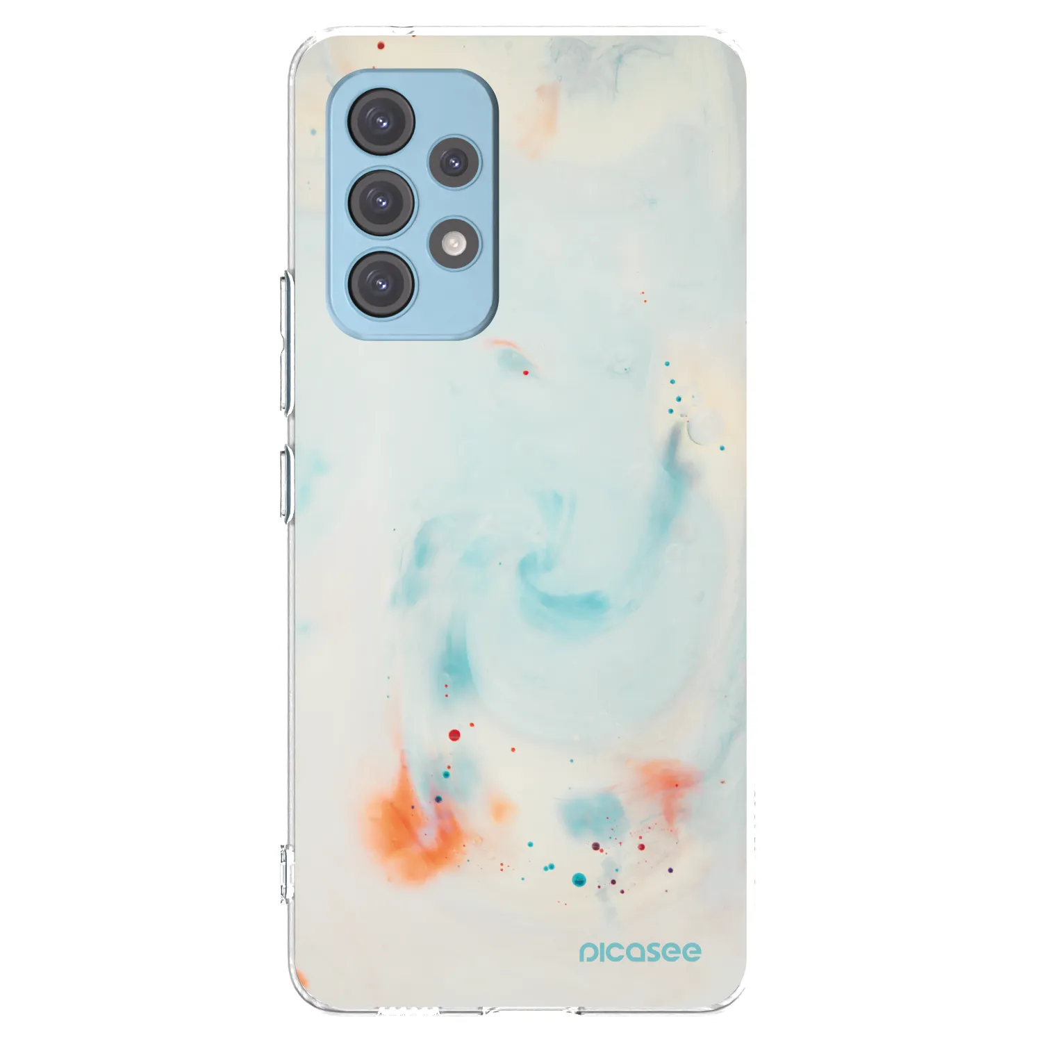 Picasee silikonowe przeźroczyste etui na Samsung Galaxy A53 5G A536 - Splash