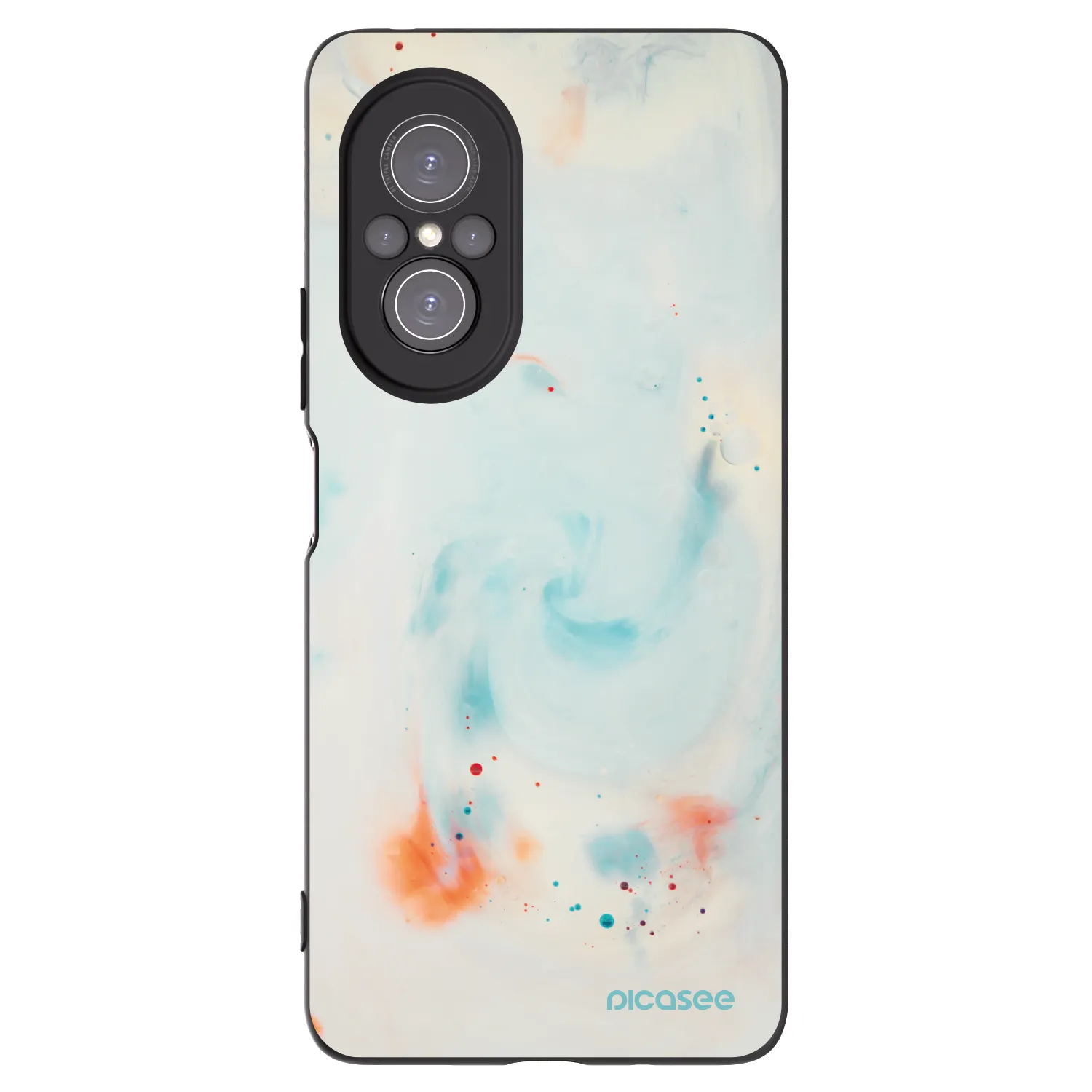 Picasee silikonowe czarne etui na Huawei Nova 9 SE - Splash