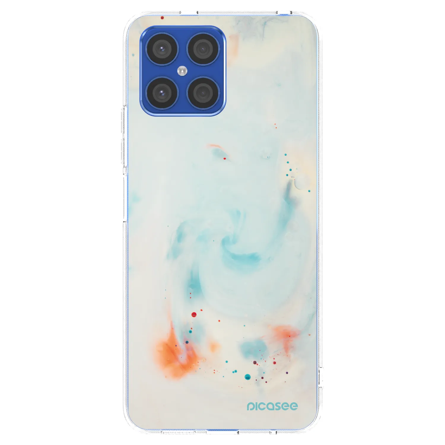 Picasee silikonowe przeźroczyste etui na Honor X8 4G - Splash