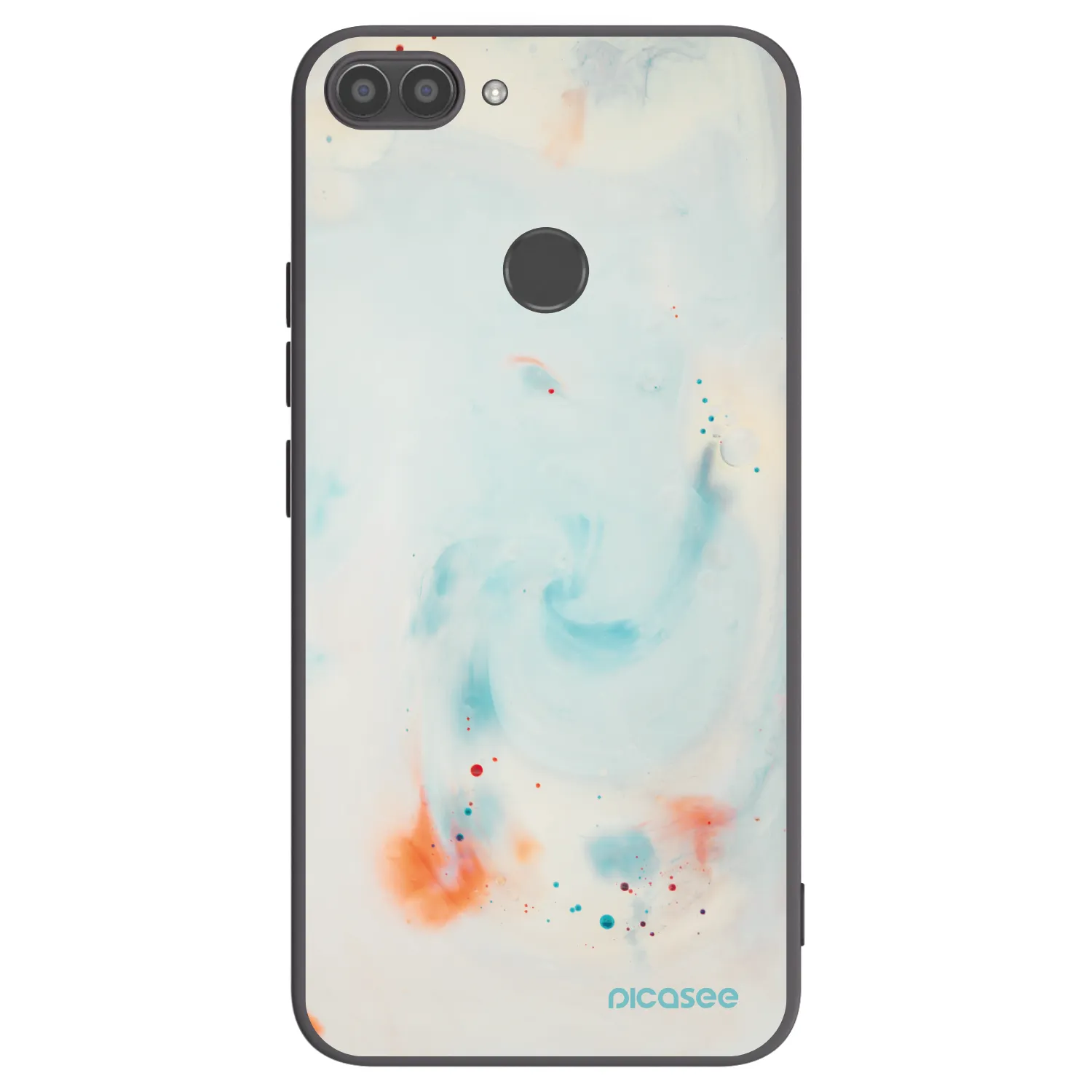 Picasee silikonowe czarne etui na Huawei P Smart - Splash