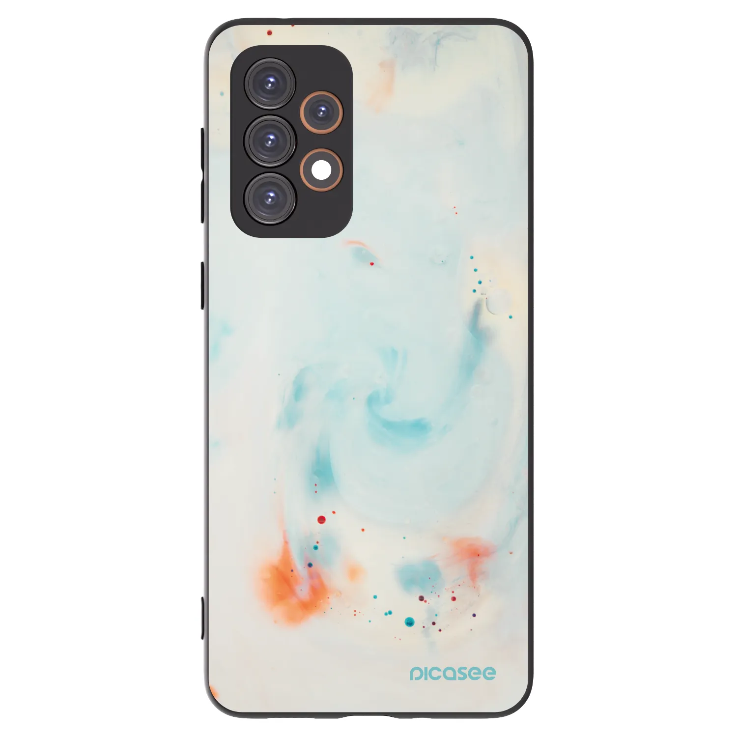 Picasee silikonowe czarne etui na Samsung Galaxy A33 5G A336 - Splash