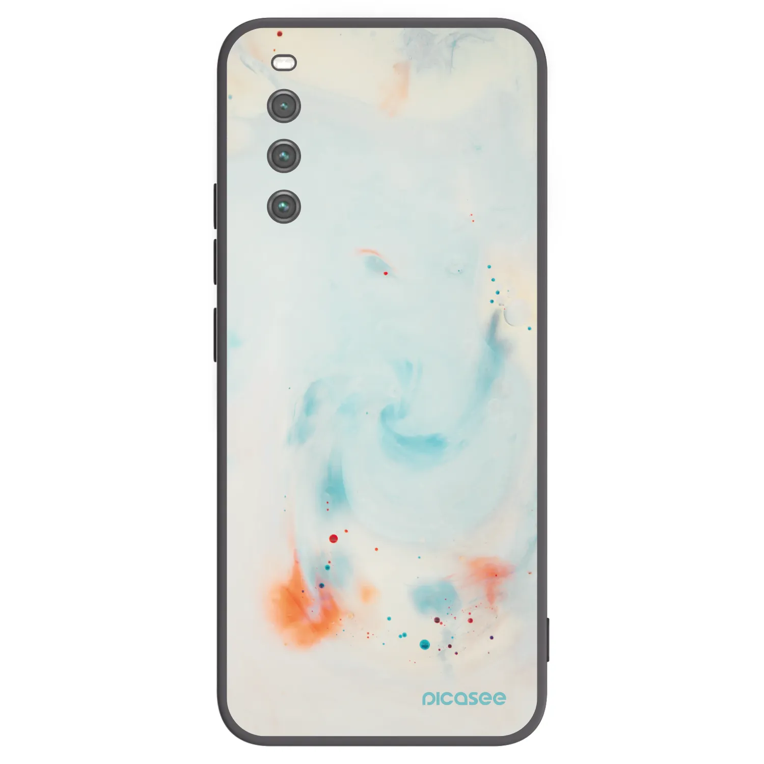 Picasee silikonowe czarne etui na Sony Xperia 10 IV 5G - Splash