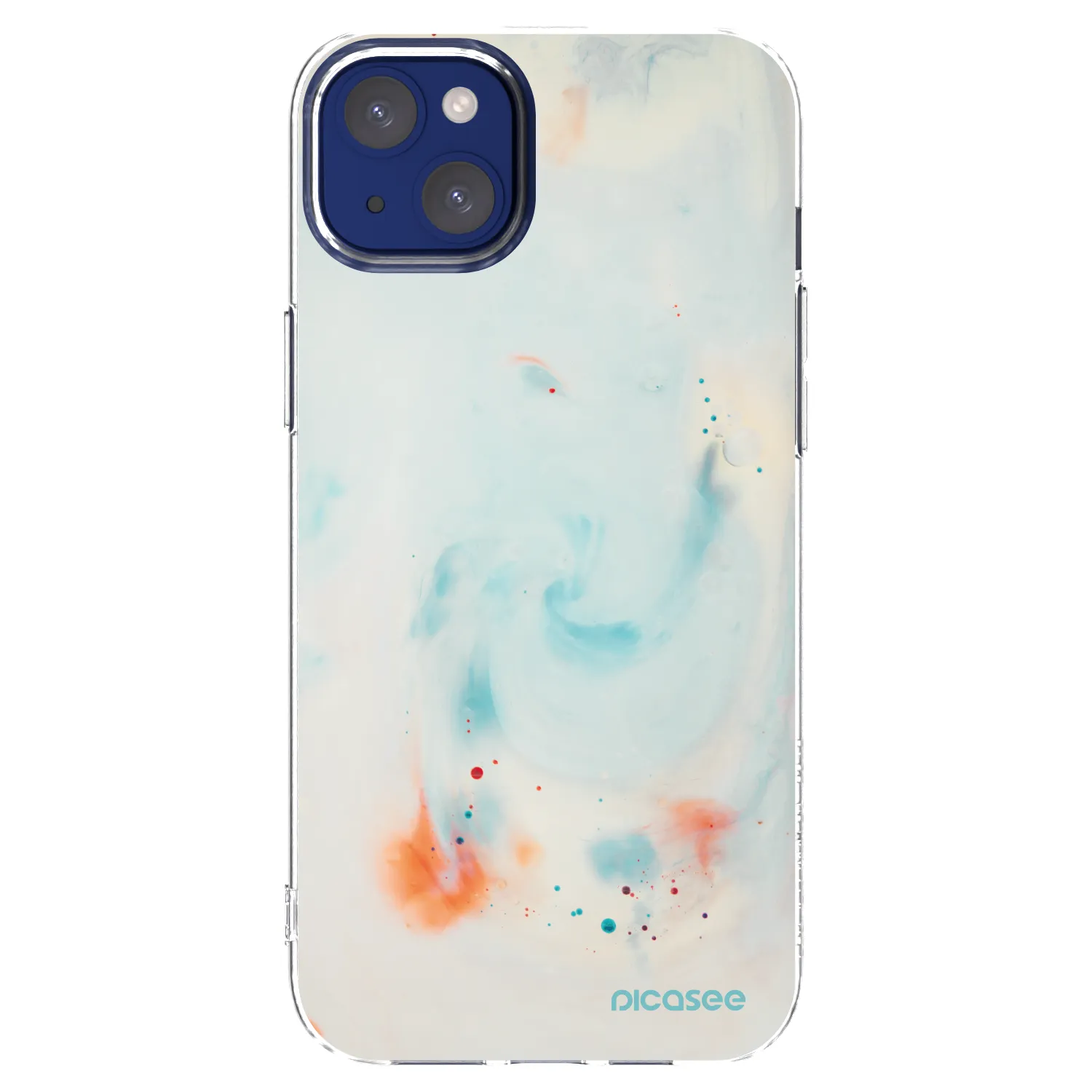 Picasee silikonowe przeźroczyste etui na Apple iPhone 14 Plus - Splash