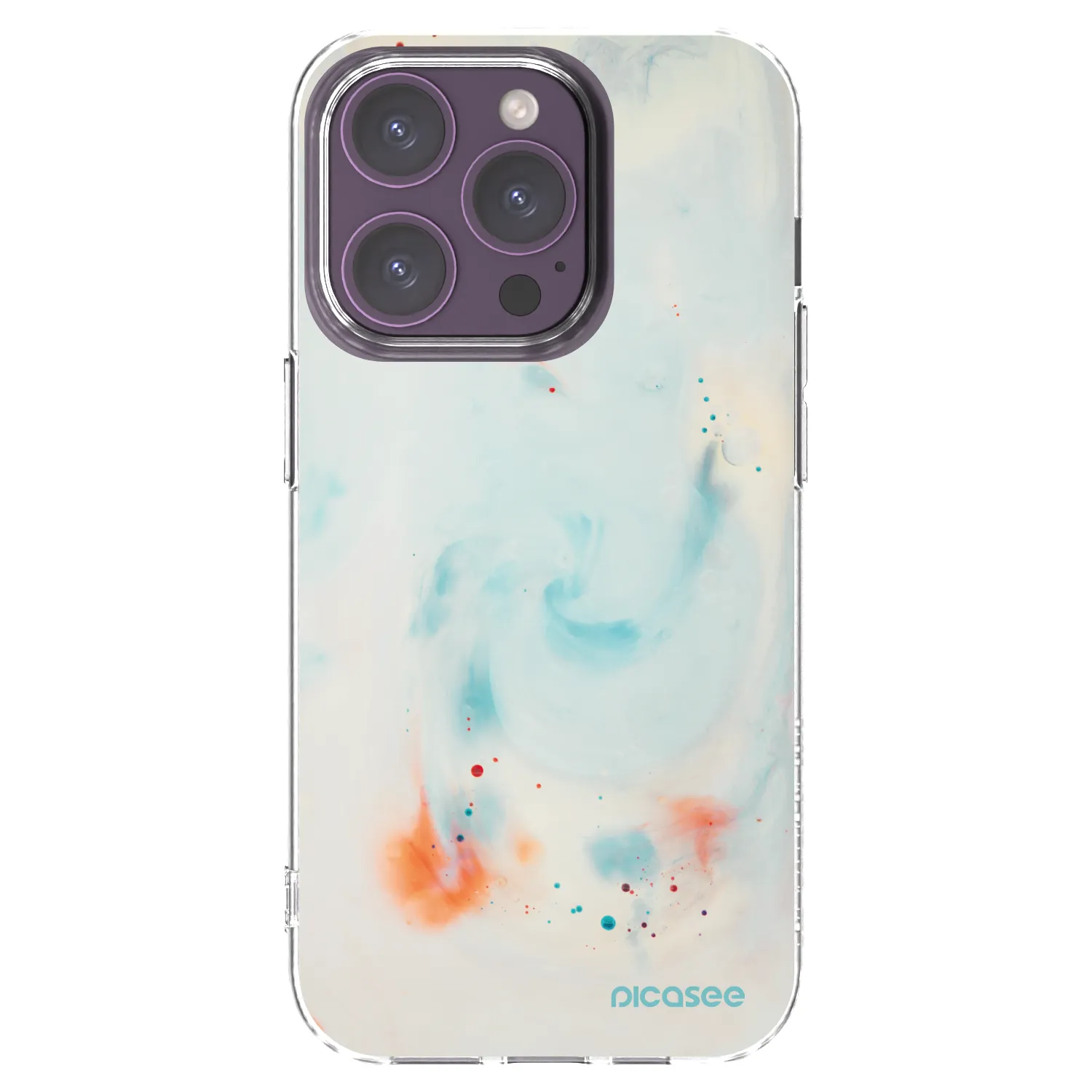 Picasee silikonowe przeźroczyste etui na Apple iPhone 14 Pro - Splash