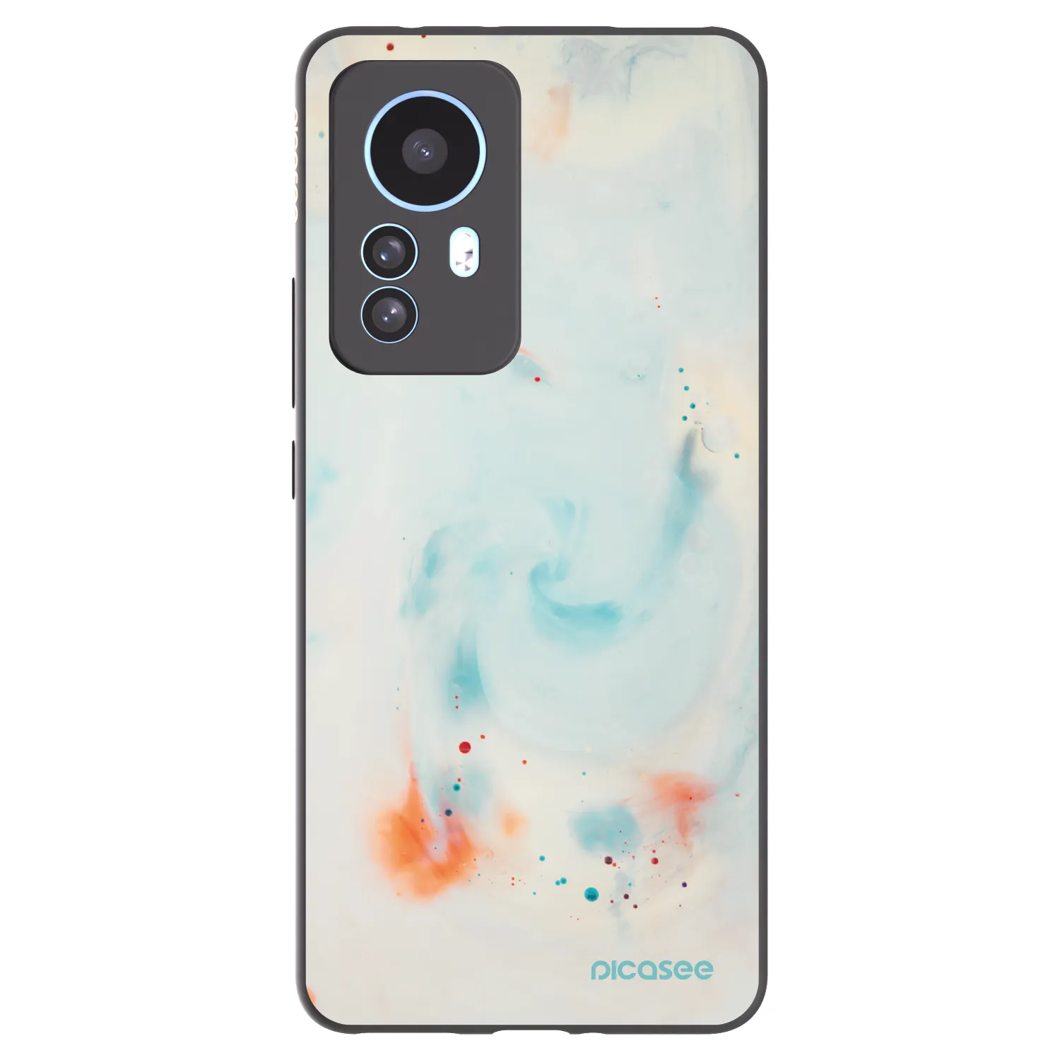 Picasee silikonowe czarne etui na Xiaomi 12T Pro - Splash
