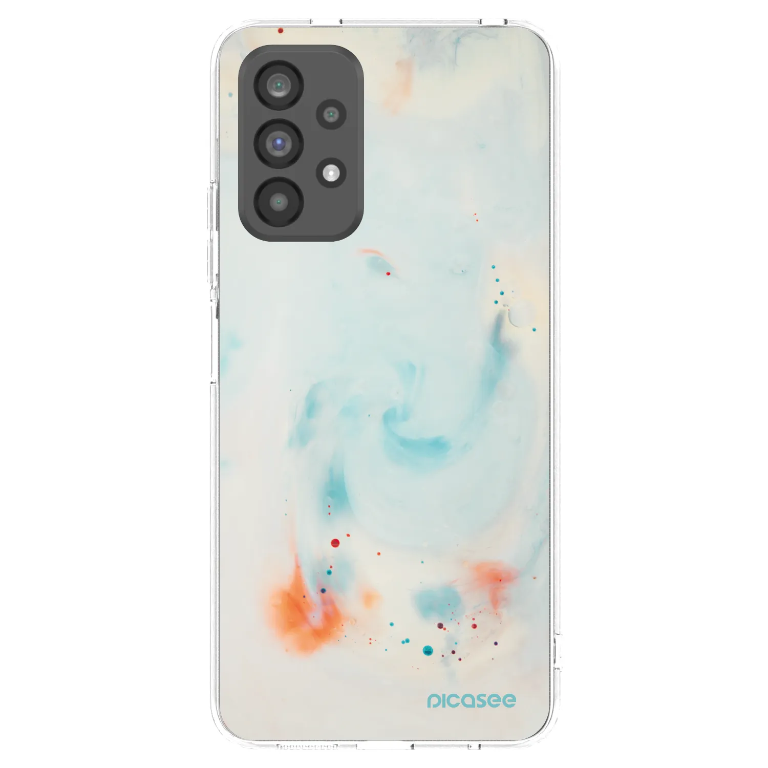 Picasee silikonowe przeźroczyste etui na Samsung Galaxy A73 5G - Splash