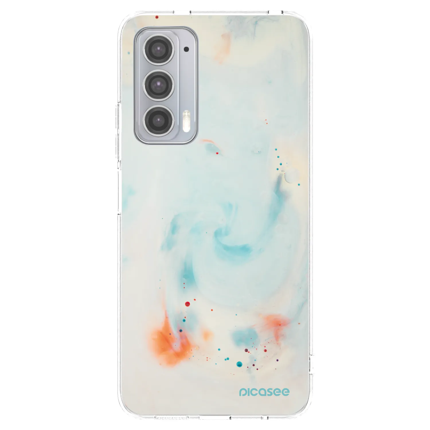 Picasee silikonowe przeźroczyste etui na Motorola Edge 20 - Splash