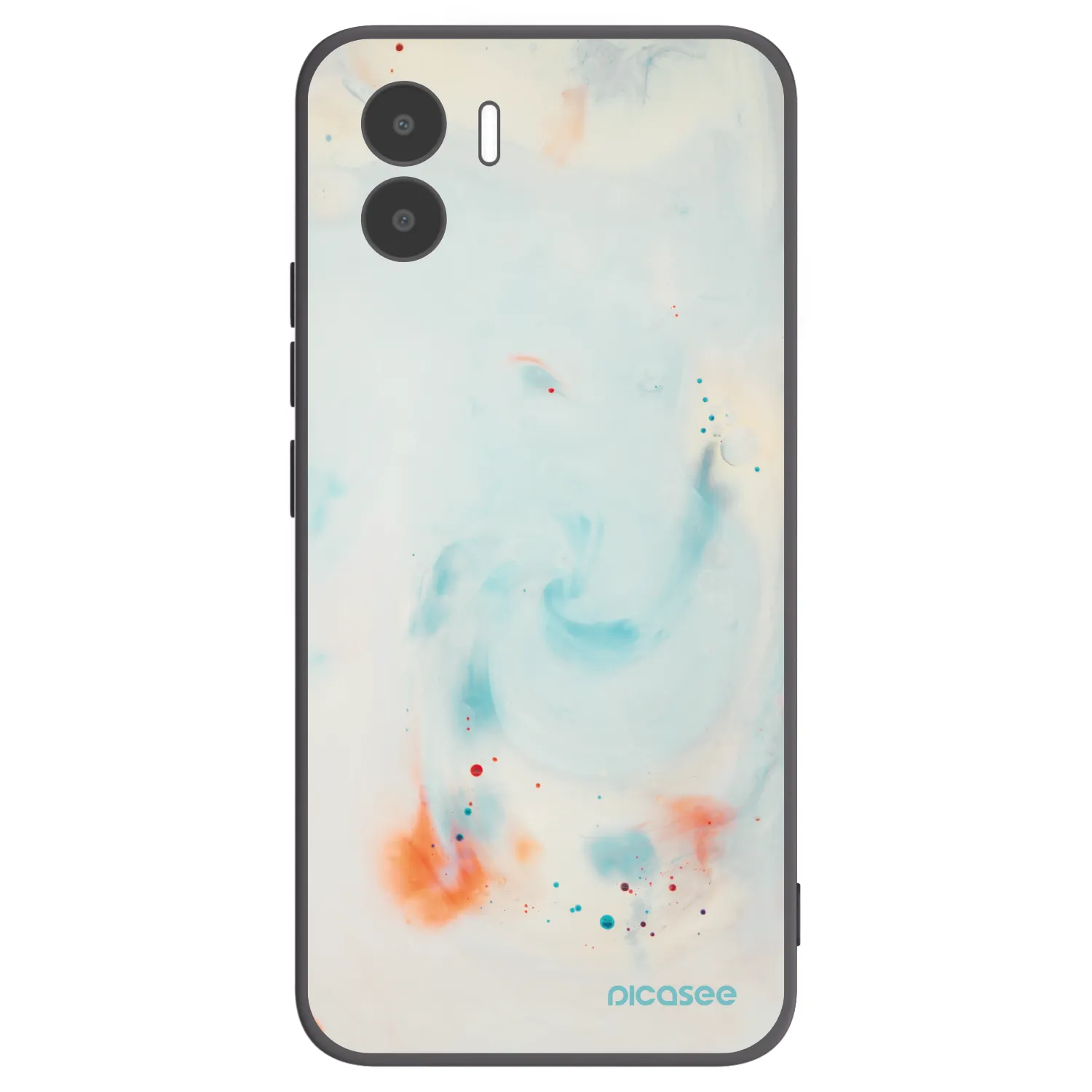 Picasee silikonowe czarne etui na Xiaomi Redmi A1 - Splash