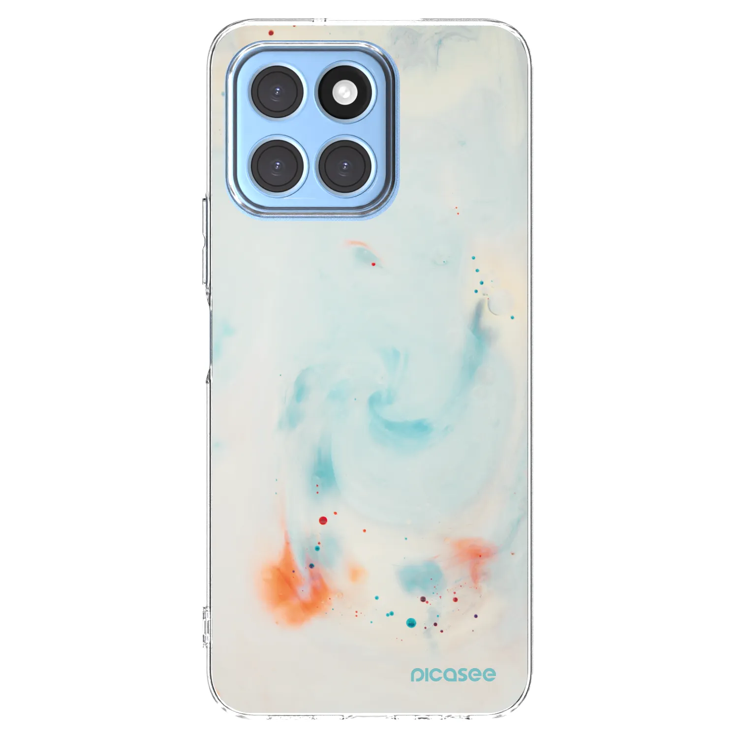 Picasee silikonowe przeźroczyste etui na Honor X8 5G - Splash