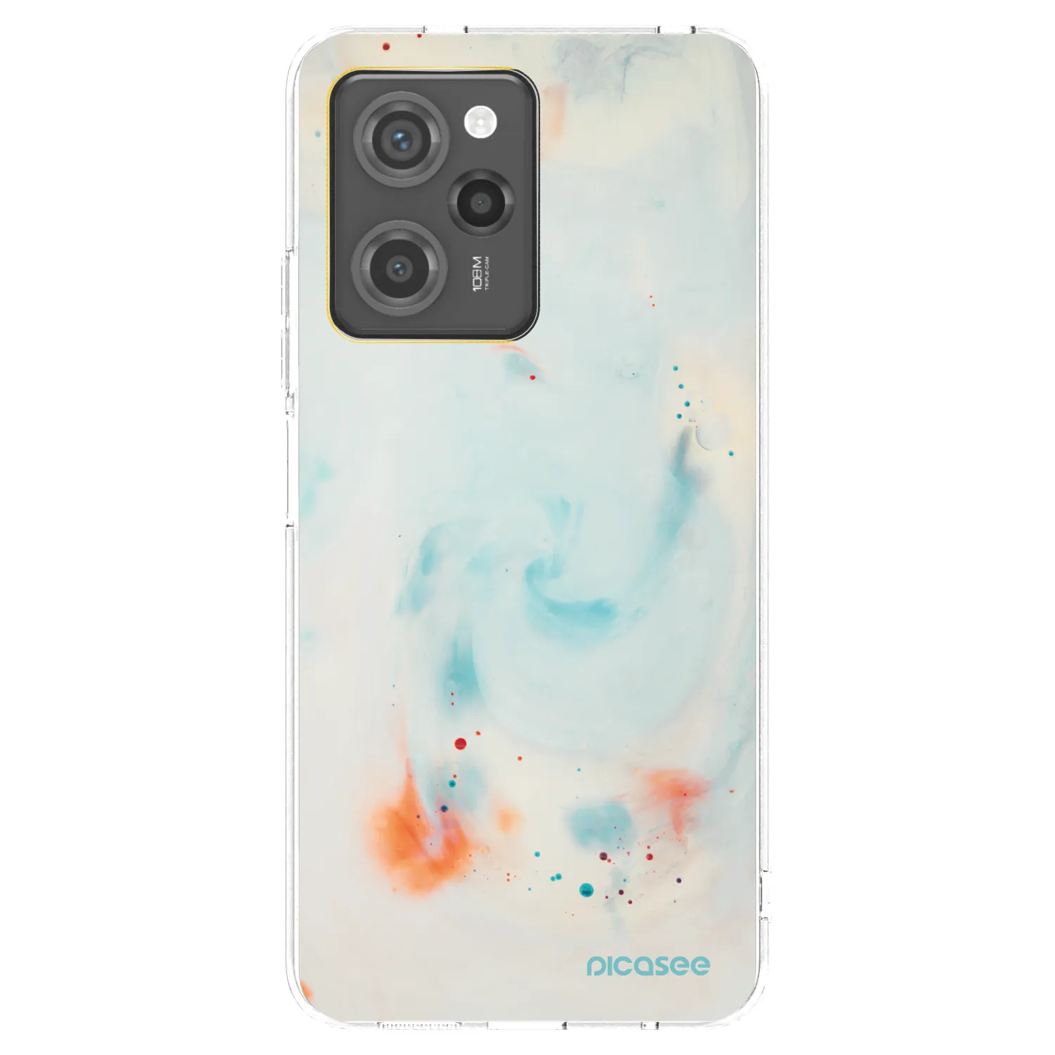 Picasee silikonowe czarne etui na Xiaomi Poco X5 Pro - Splash