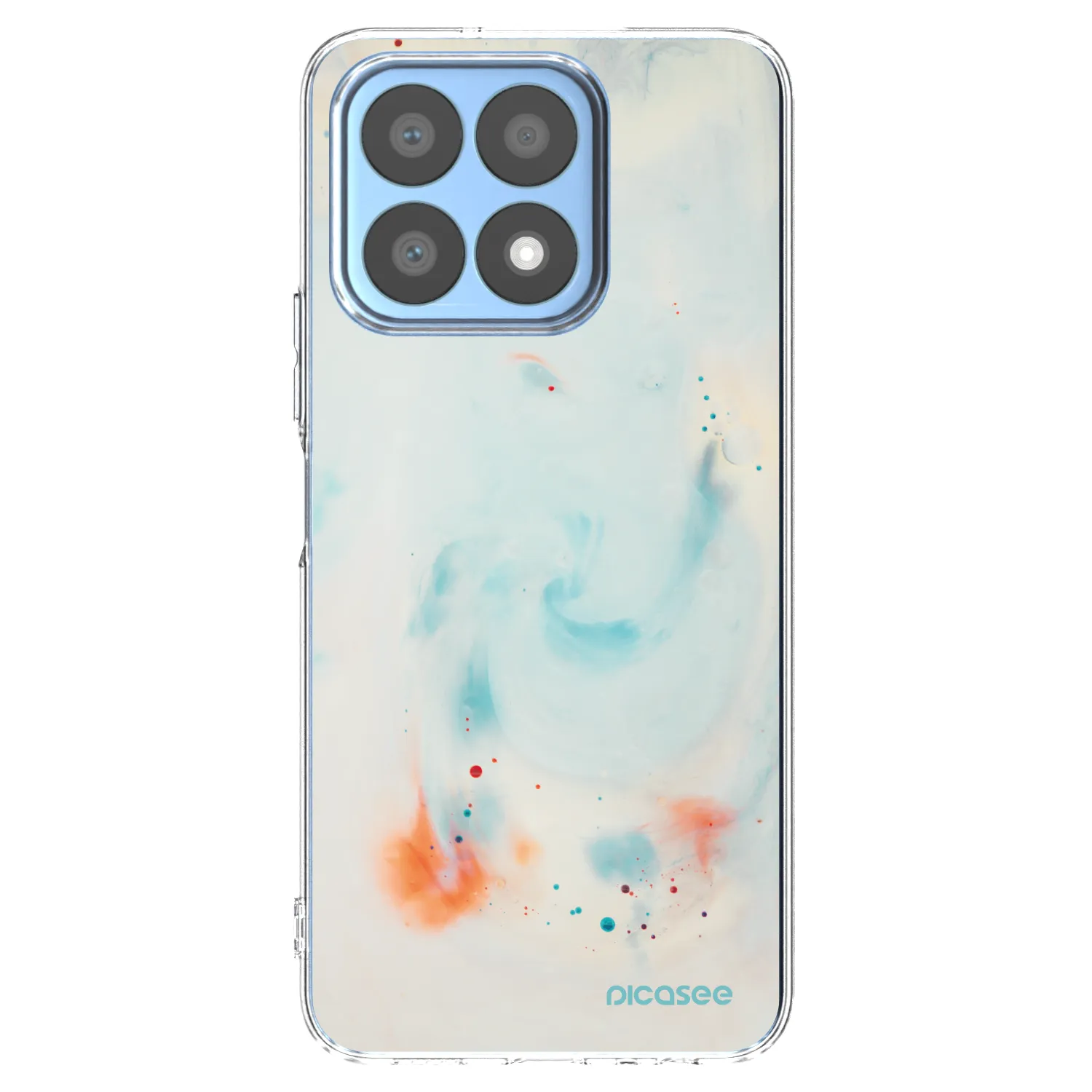 Picasee silikonowe przeźroczyste etui na Honor X8a - Splash