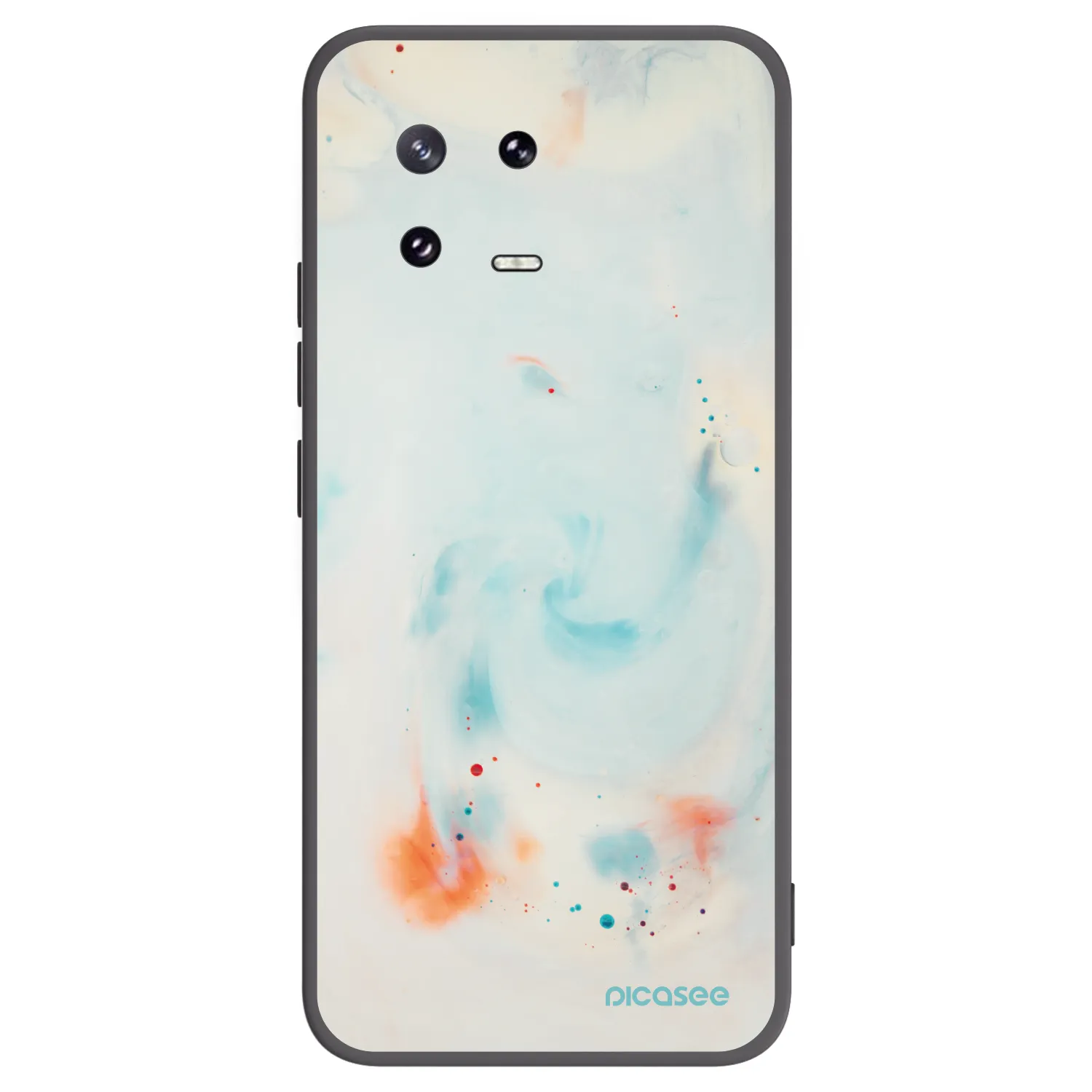 Picasee silikonowe czarne etui na Xiaomi 13 Pro - Splash