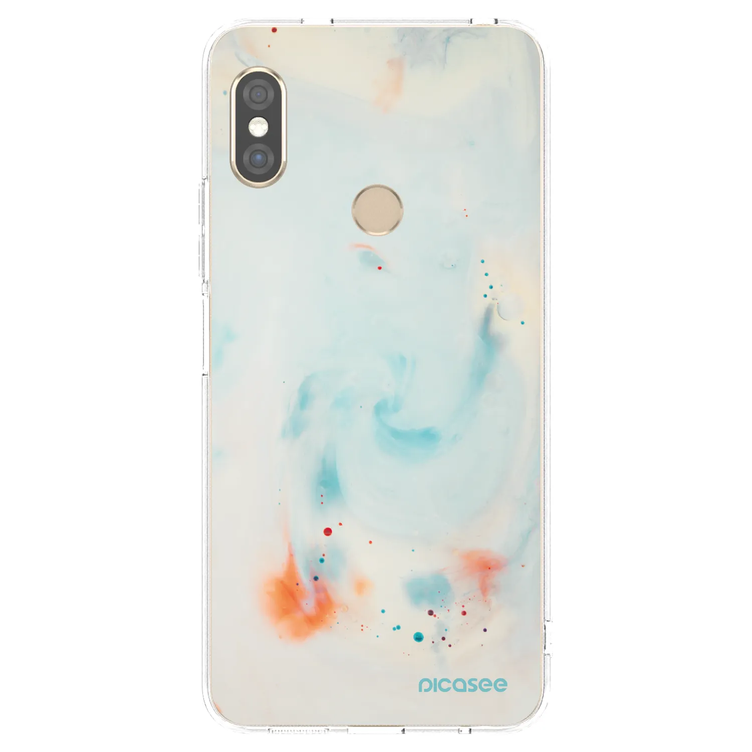 Picasee silikonowe przeźroczyste etui na Xiaomi Redmi Note 5 Global - Splash