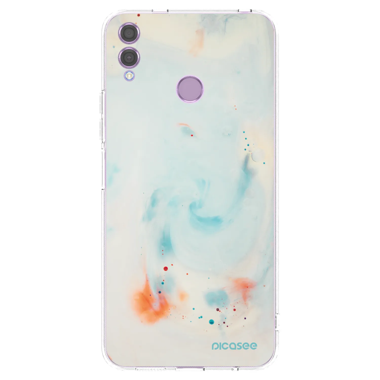 Picasee silikonowe przeźroczyste etui na Honor 8X - Splash
