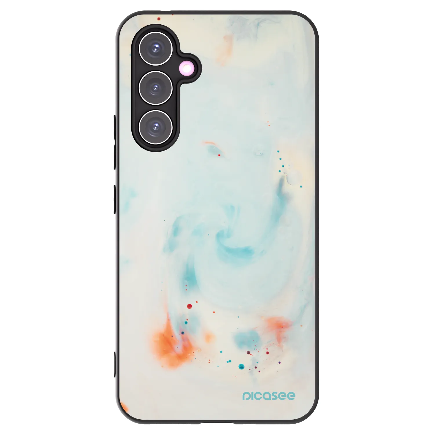 Picasee silikonowe czarne etui na Samsung Galaxy A54 5G A546B - Splash