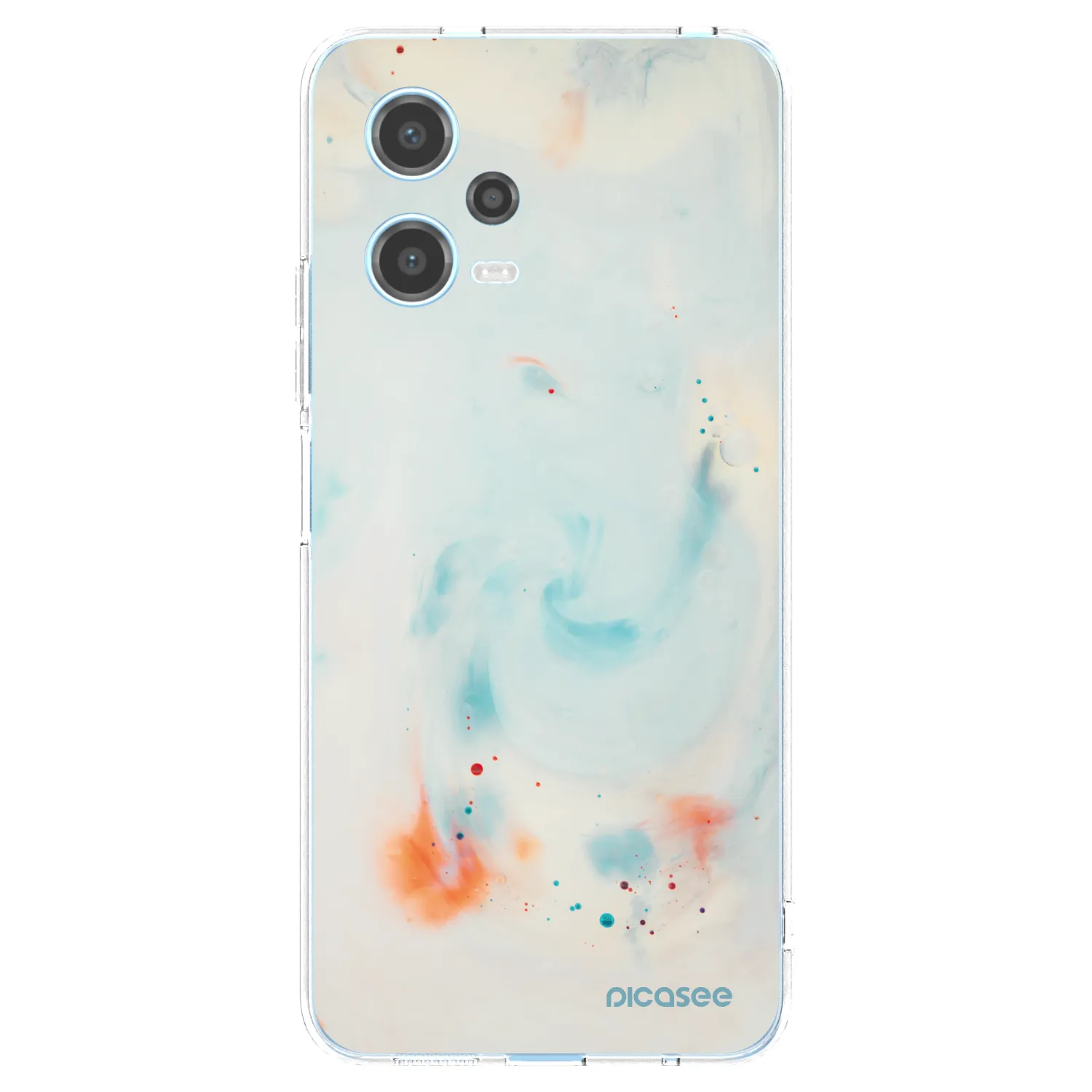 Picasee silikonowe przeźroczyste etui na Xiaomi Redmi Note 12 5G - Splash