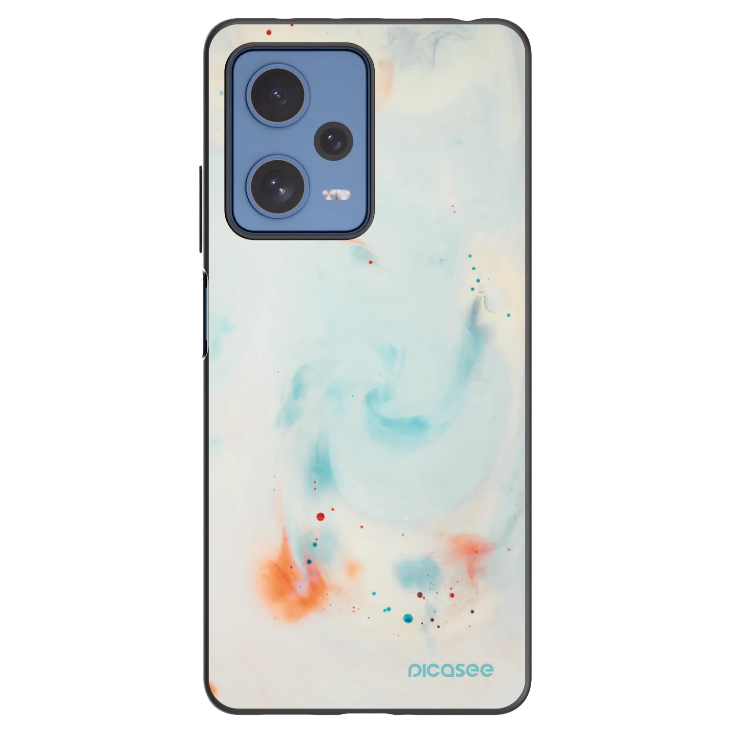 Picasee silikonowe czarne etui na Xiaomi Redmi Note 12 Pro 5G - Splash