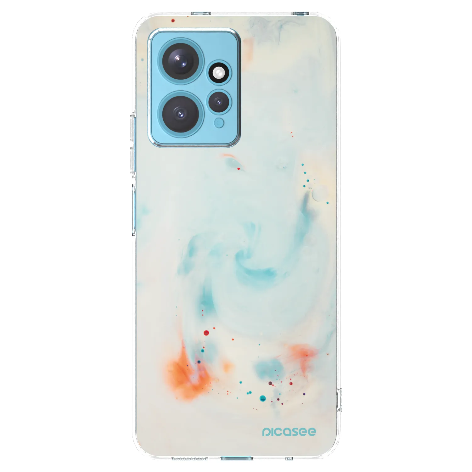 Picasee silikonowe przeźroczyste etui na Xiaomi Redmi Note 12 4G - Splash
