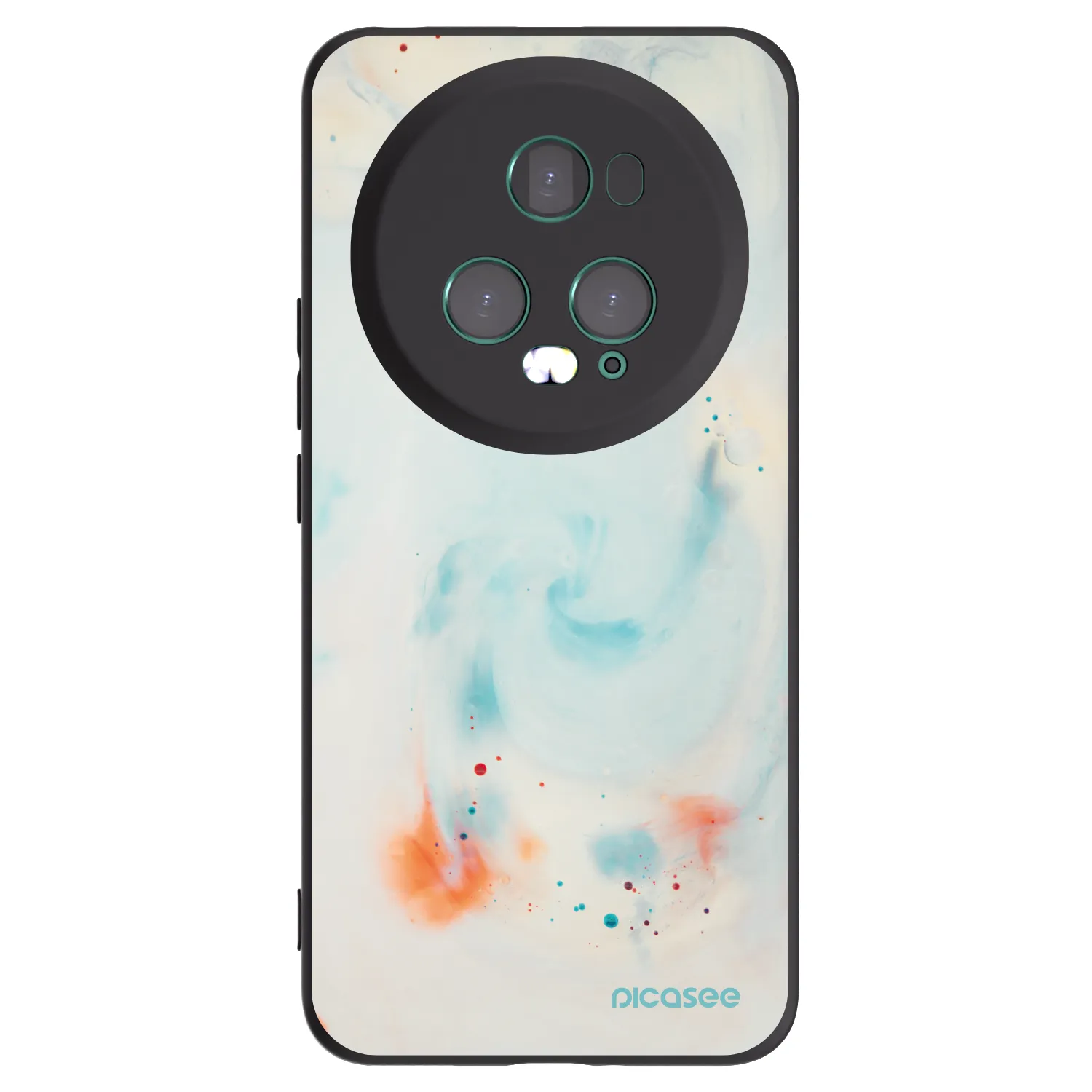 Picasee silikonowe czarne etui na Honor Magic5 Pro - Splash
