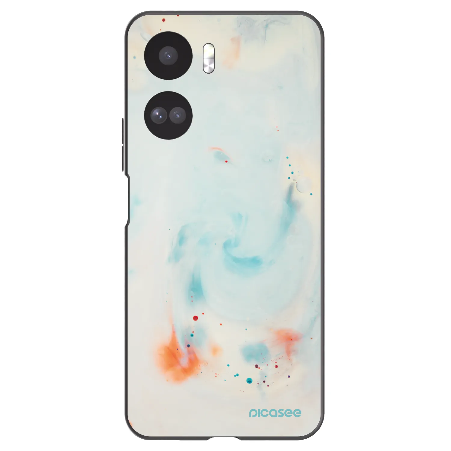 Picasee silikonowe czarne etui na Honor 90 Lite 5G - Splash