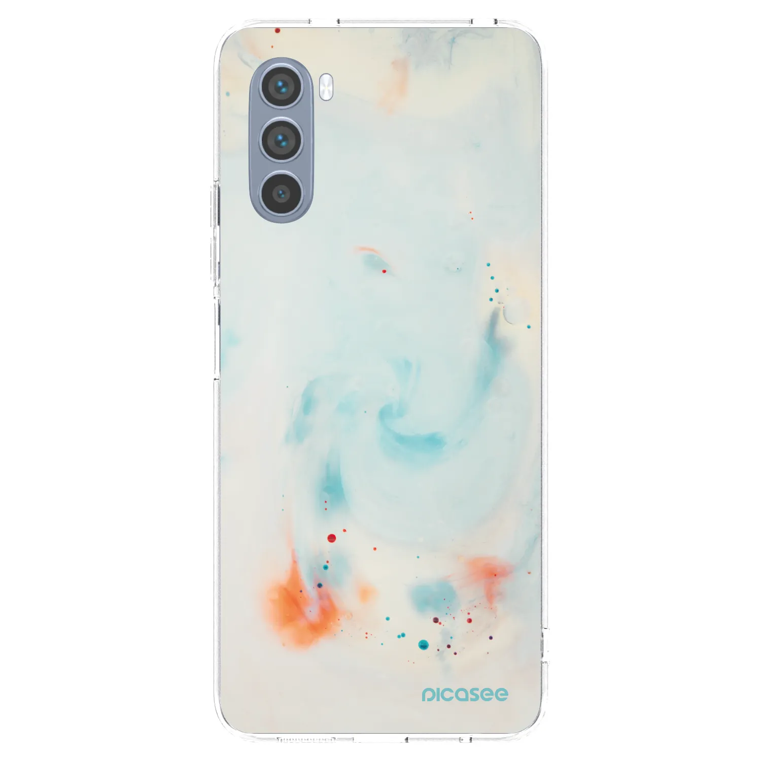 Picasee silikonowe przeźroczyste etui na Motorola Moto G62 - Splash