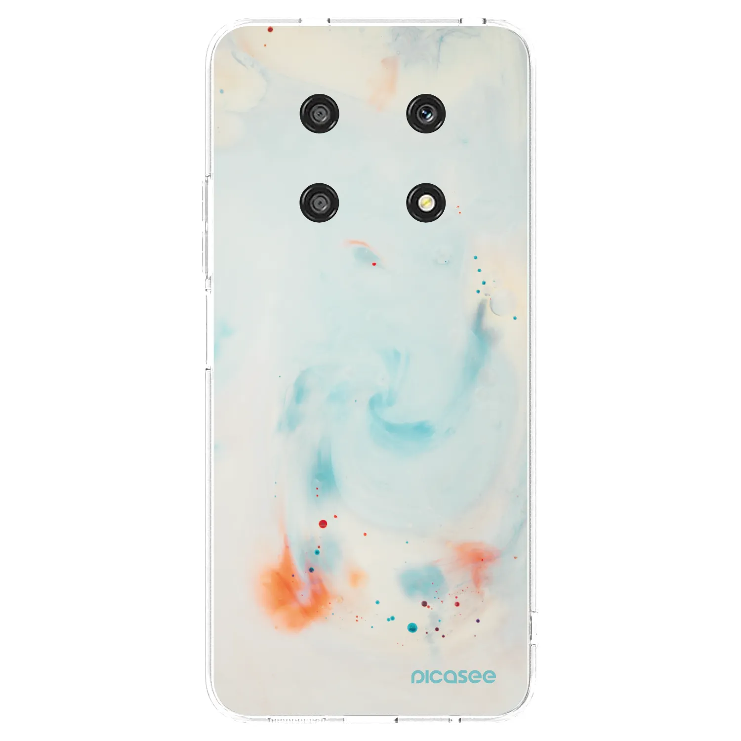 Picasee silikonowe przeźroczyste etui na Honor Magic4 Lite 5G - Splash