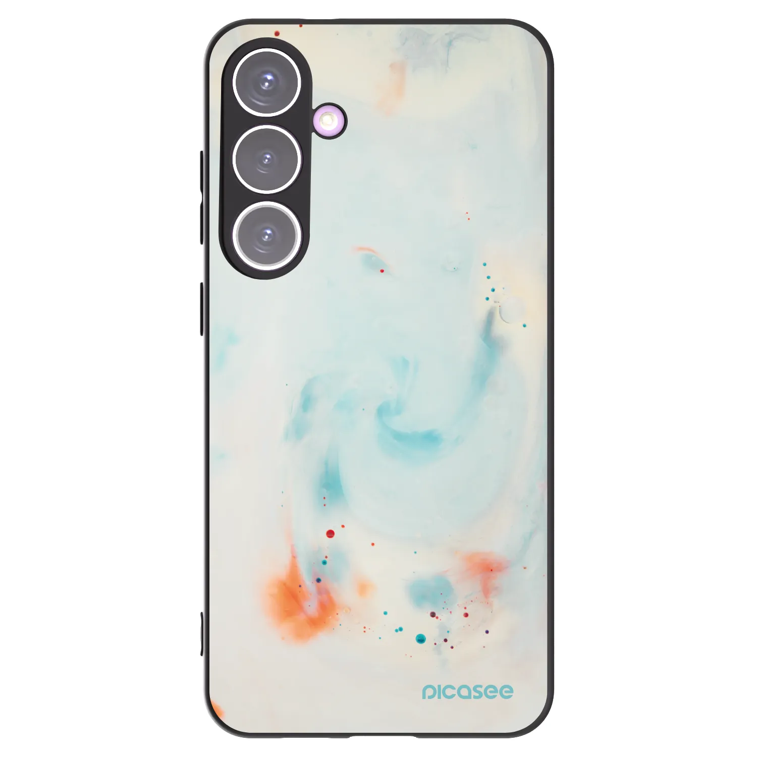 Picasee silikonowe czarne etui na Samsung Galaxy S24+ S926B 5G - Splash