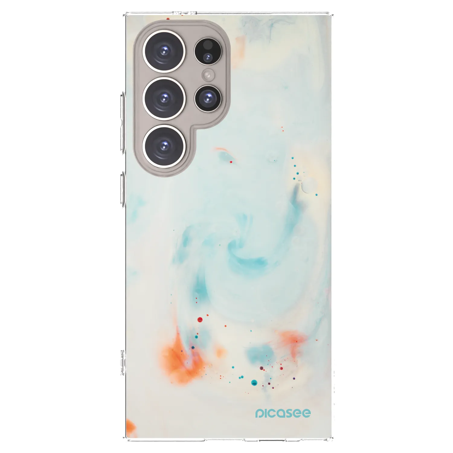 Picasee silikonowe przeźroczyste etui na Samsung Galaxy S24 Ultra S928B 5G - Splash