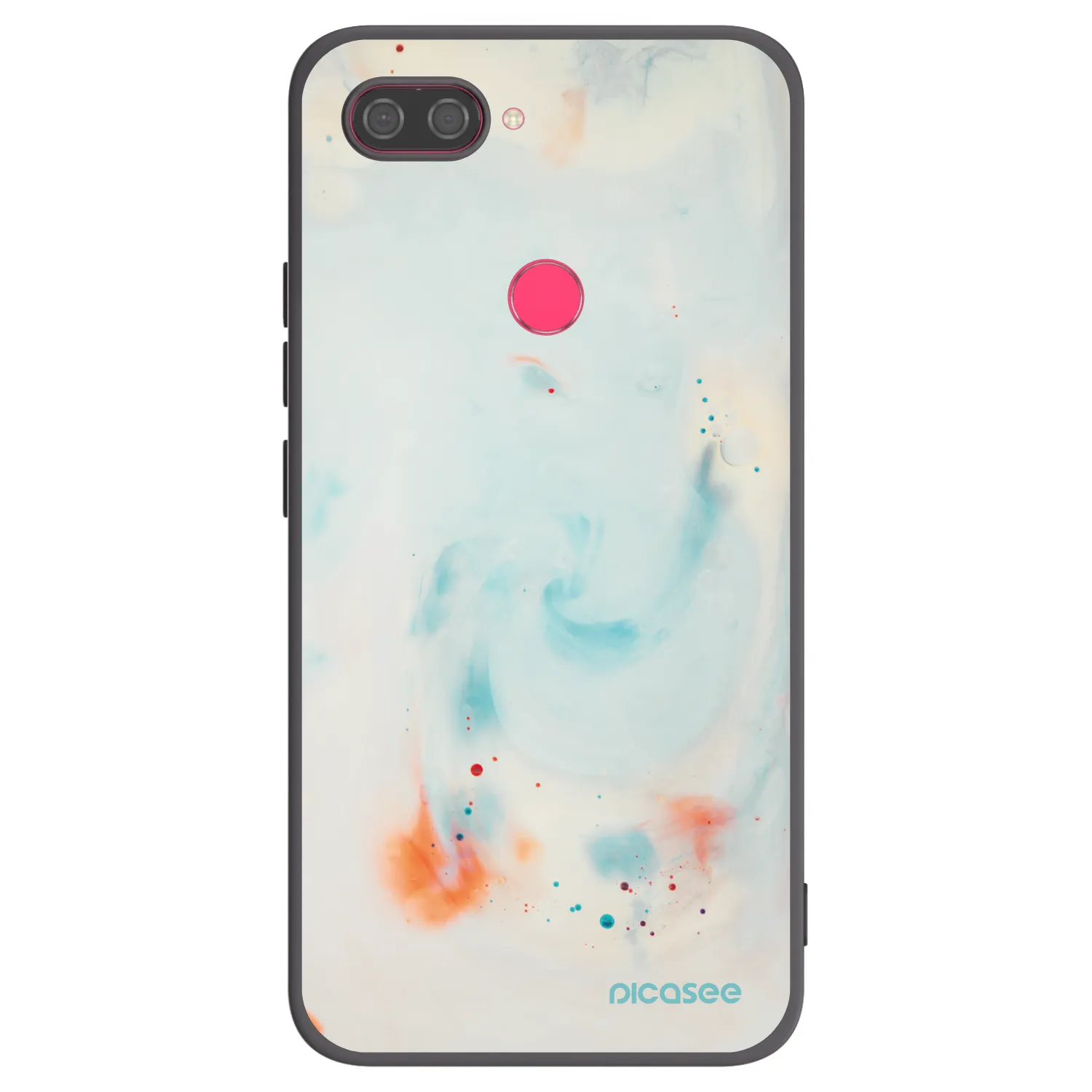 Picasee silikonowe czarne etui na Xiaomi Mi 8 Lite - Splash